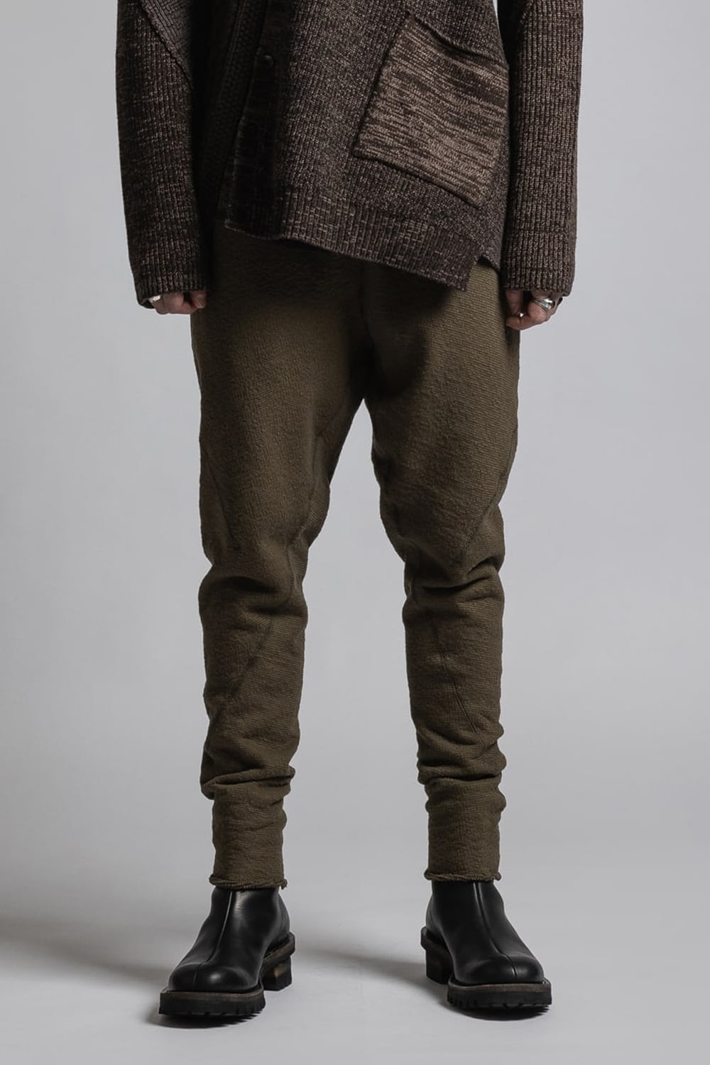 One Side Heavy Pile Pants Olive Drab