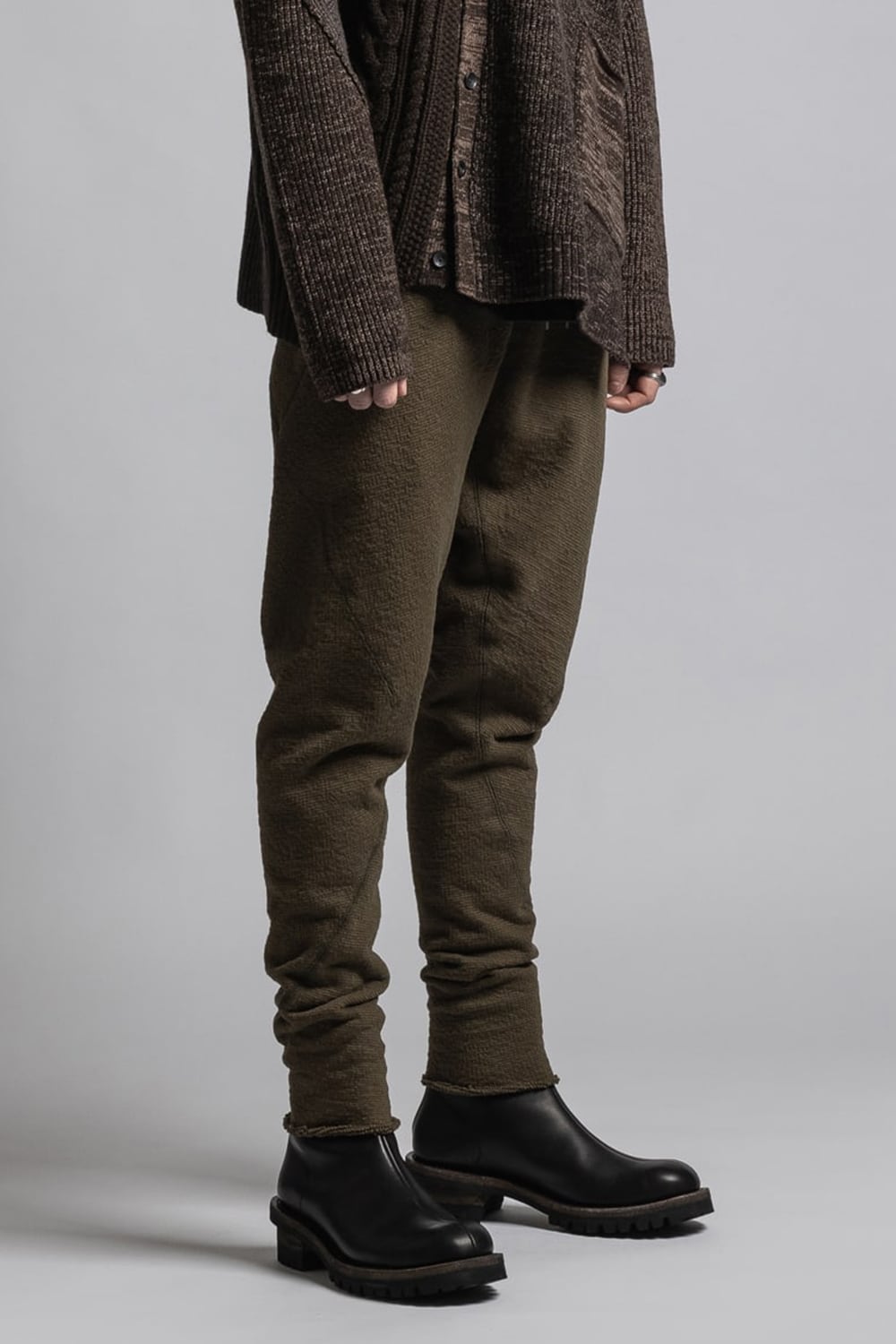 One Side Heavy Pile Pants Olive Drab