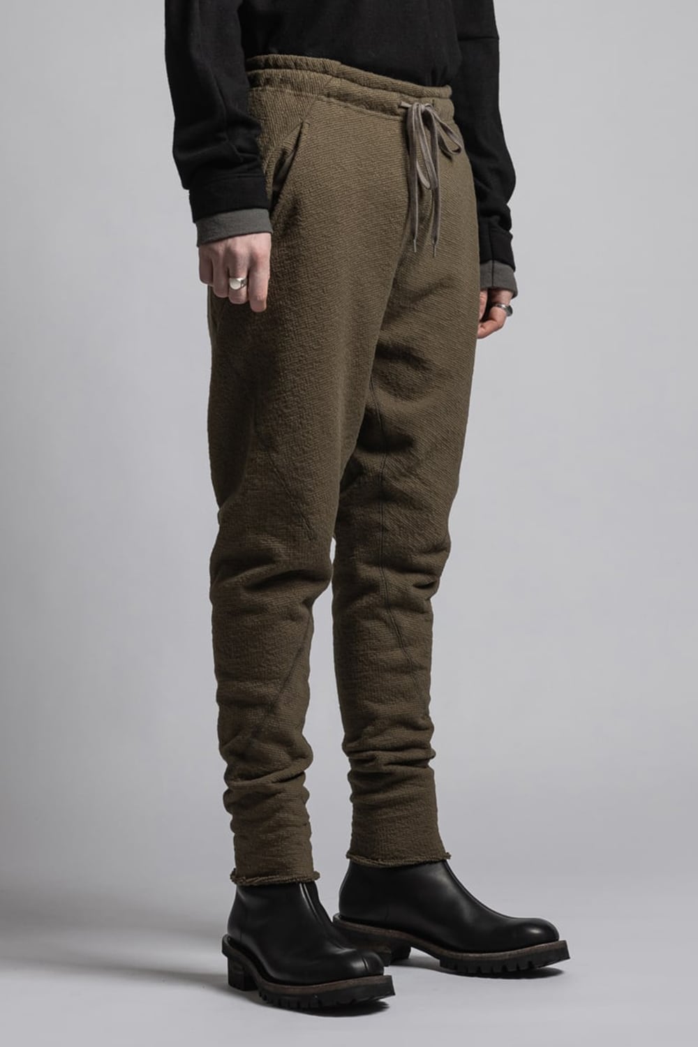 One Side Heavy Pile Pants Olive Drab