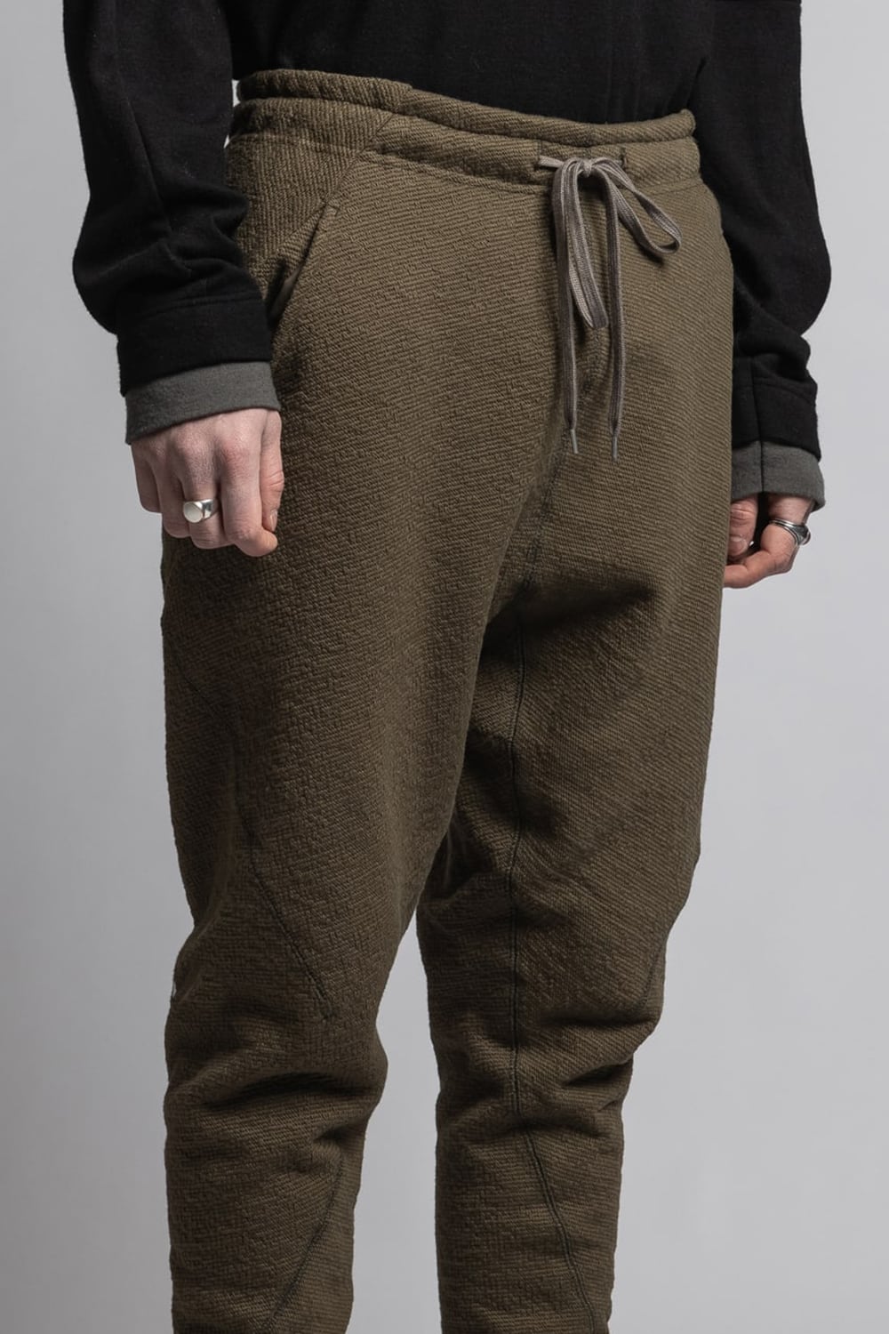 One Side Heavy Pile Pants Olive Drab