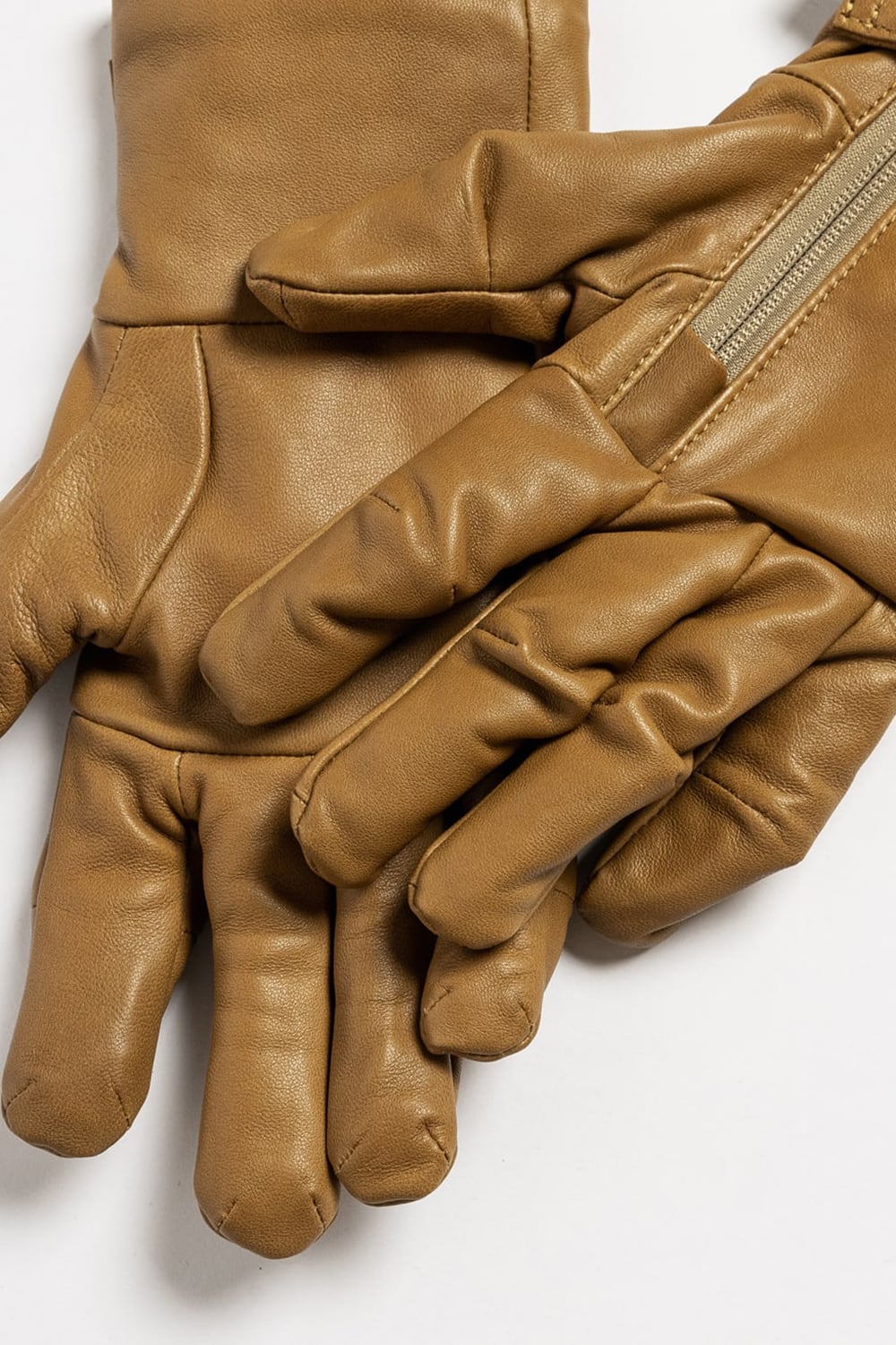 Lamb Leather Gloves Khaki