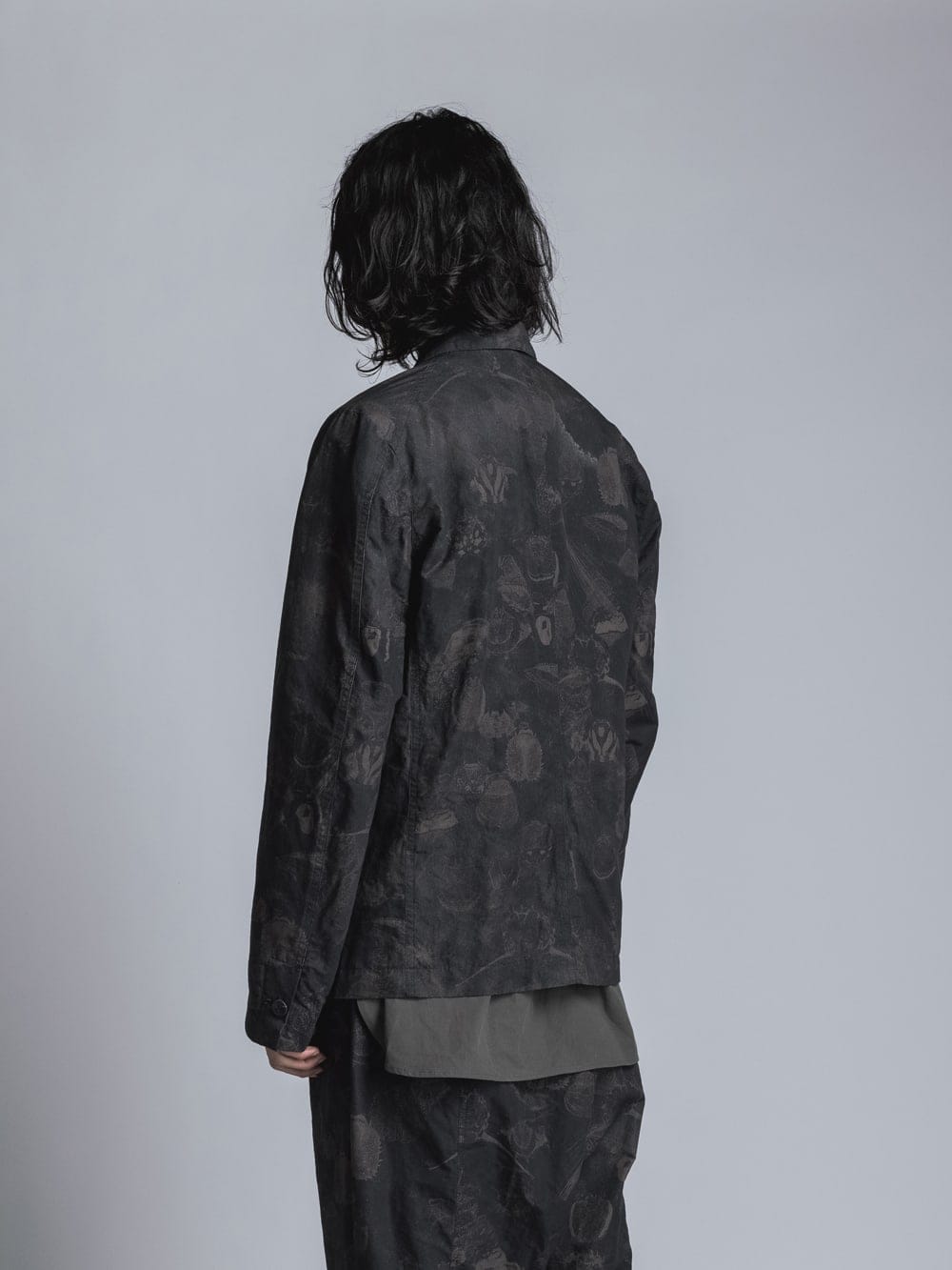 SUZUKO MOMOYAMA Insects Print Jacket  Black Mix