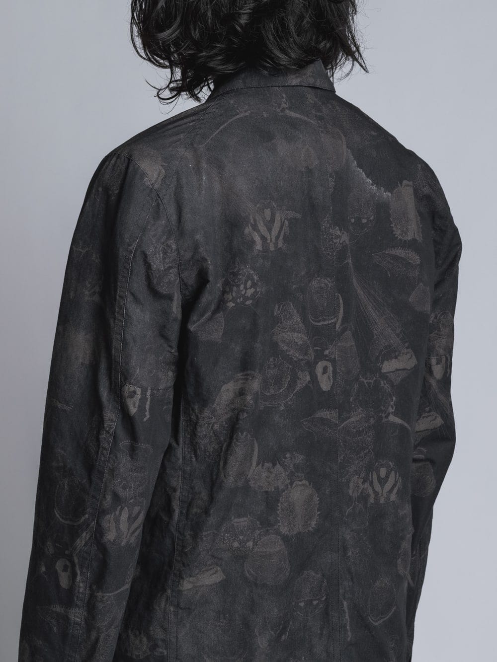 SUZUKO MOMOYAMA Insects Print Jacket  Black Mix