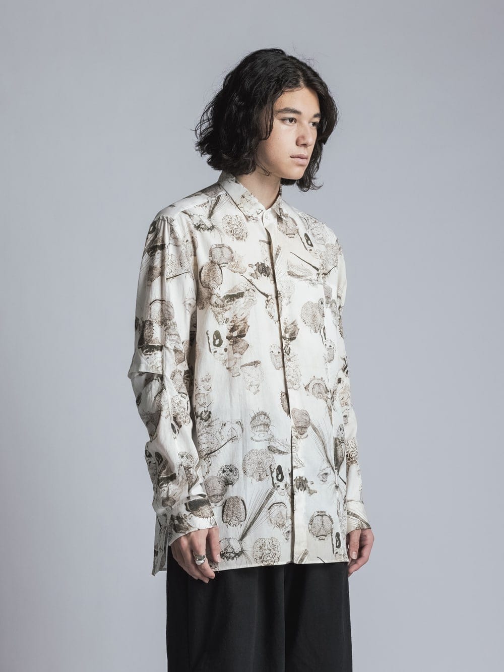 SUZUKO MOMOYAMA Insects Print Shirt Ivory