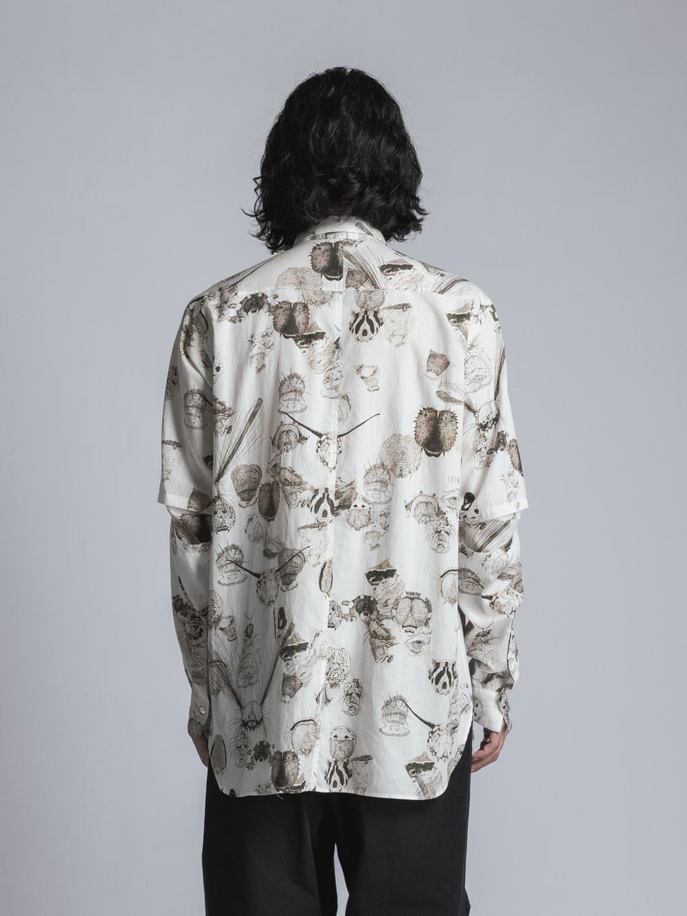 SUZUKO MOMOYAMA Insects Print Shirt Ivory