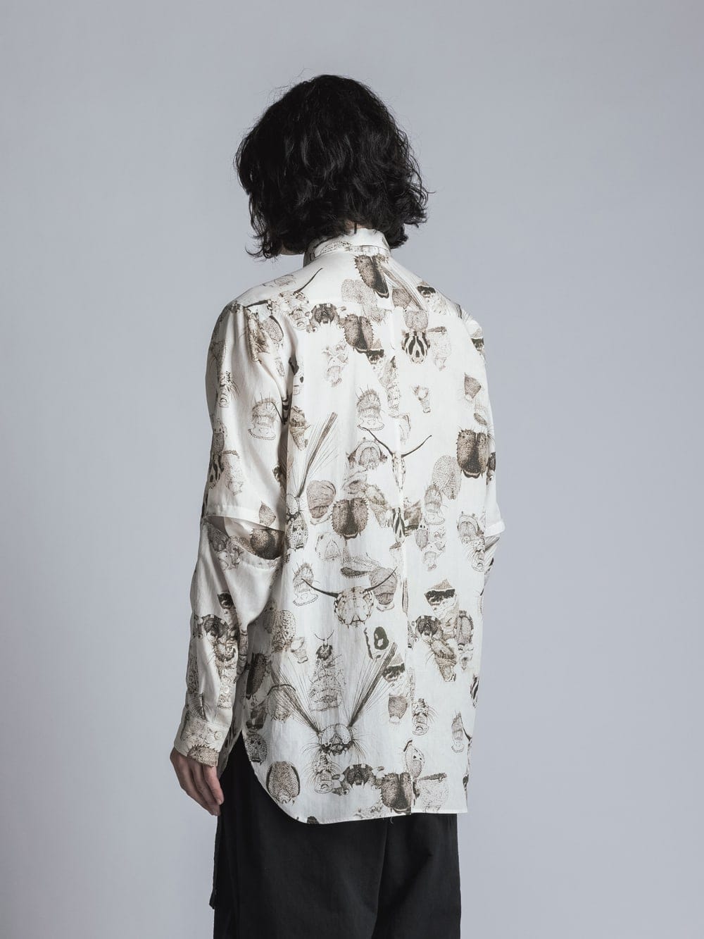 SUZUKO MOMOYAMA Insects Print Shirt Ivory