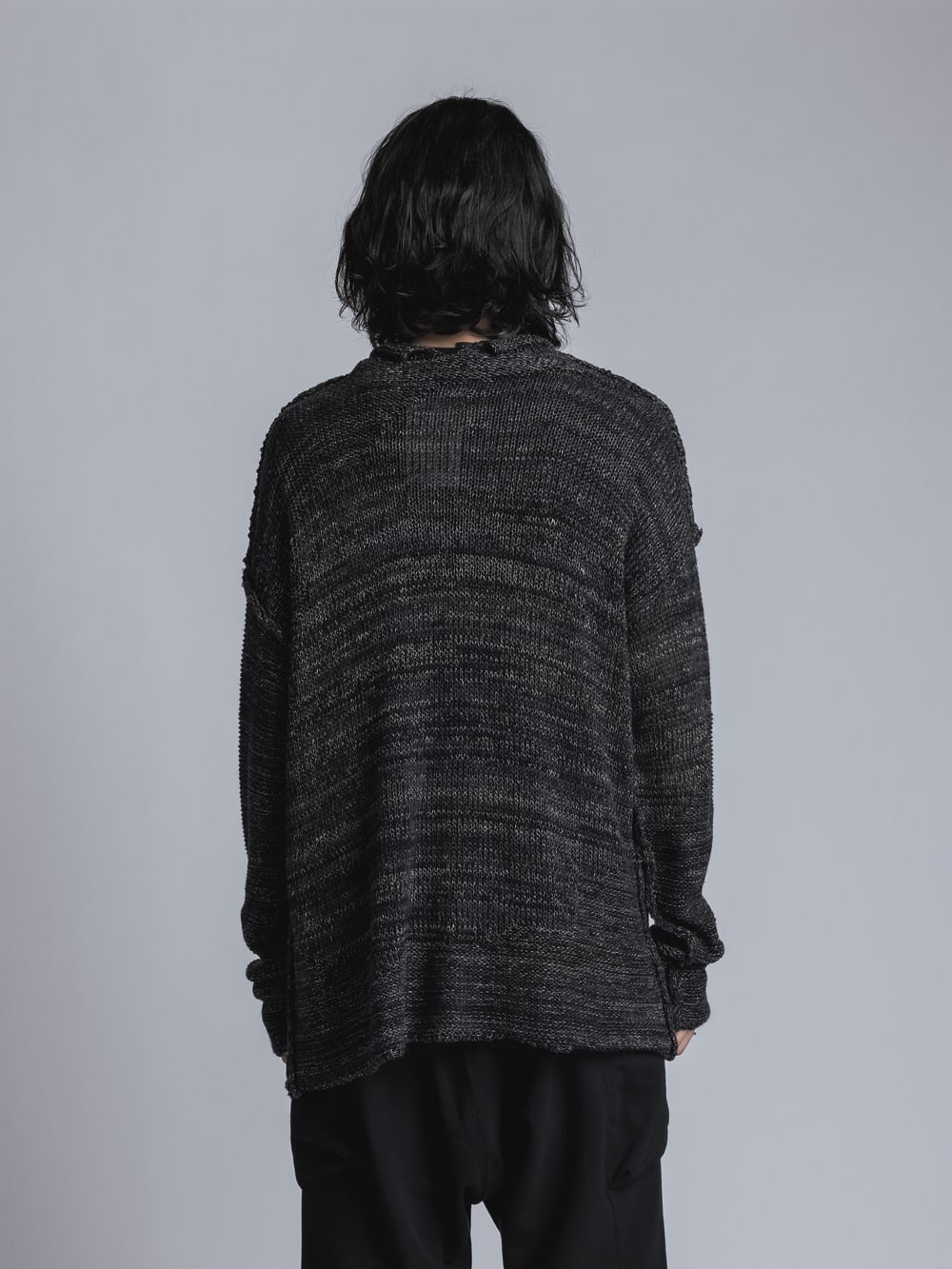 Low Gauge Knit Black Mix