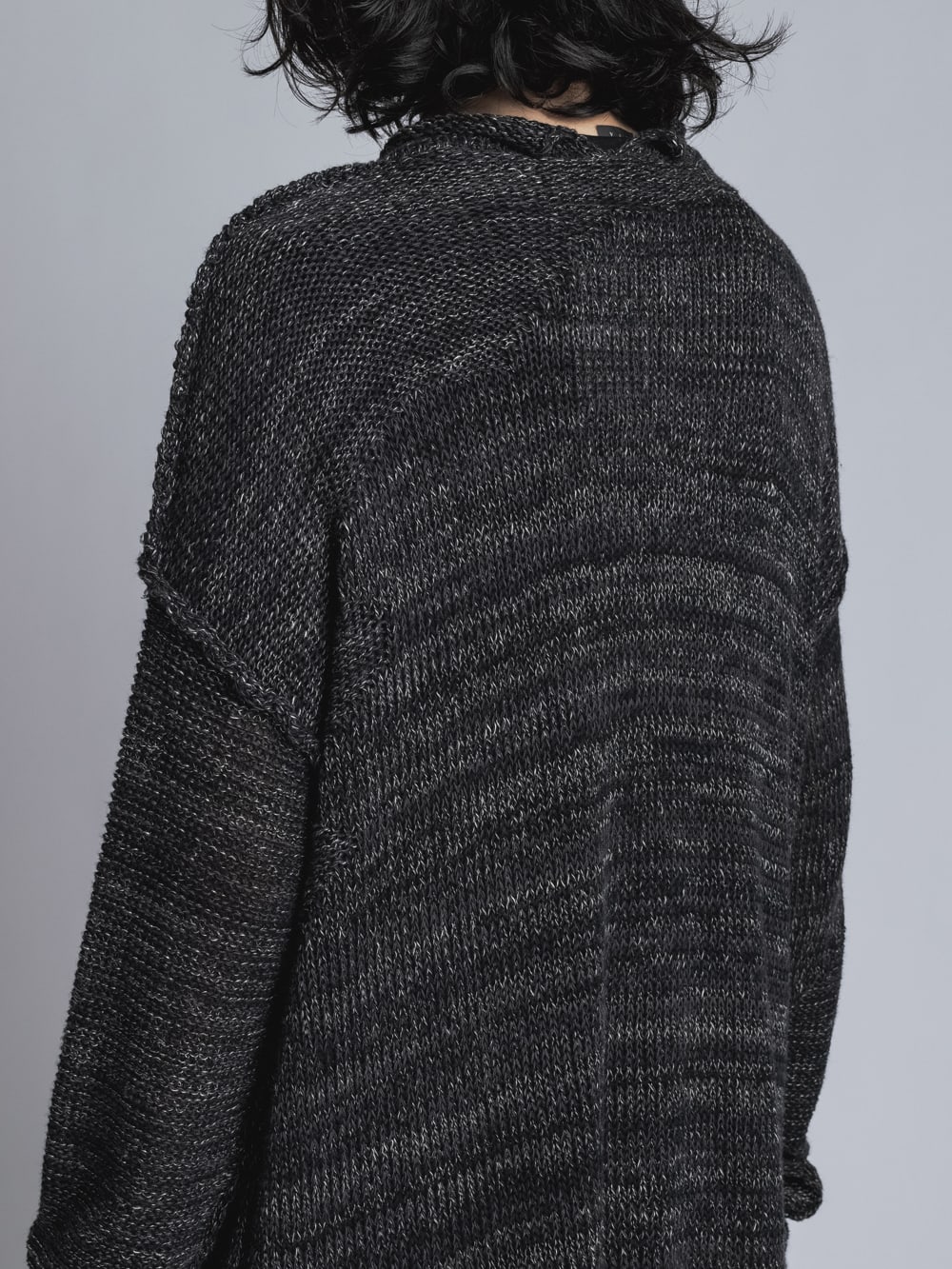Low Gauge Knit Black Mix