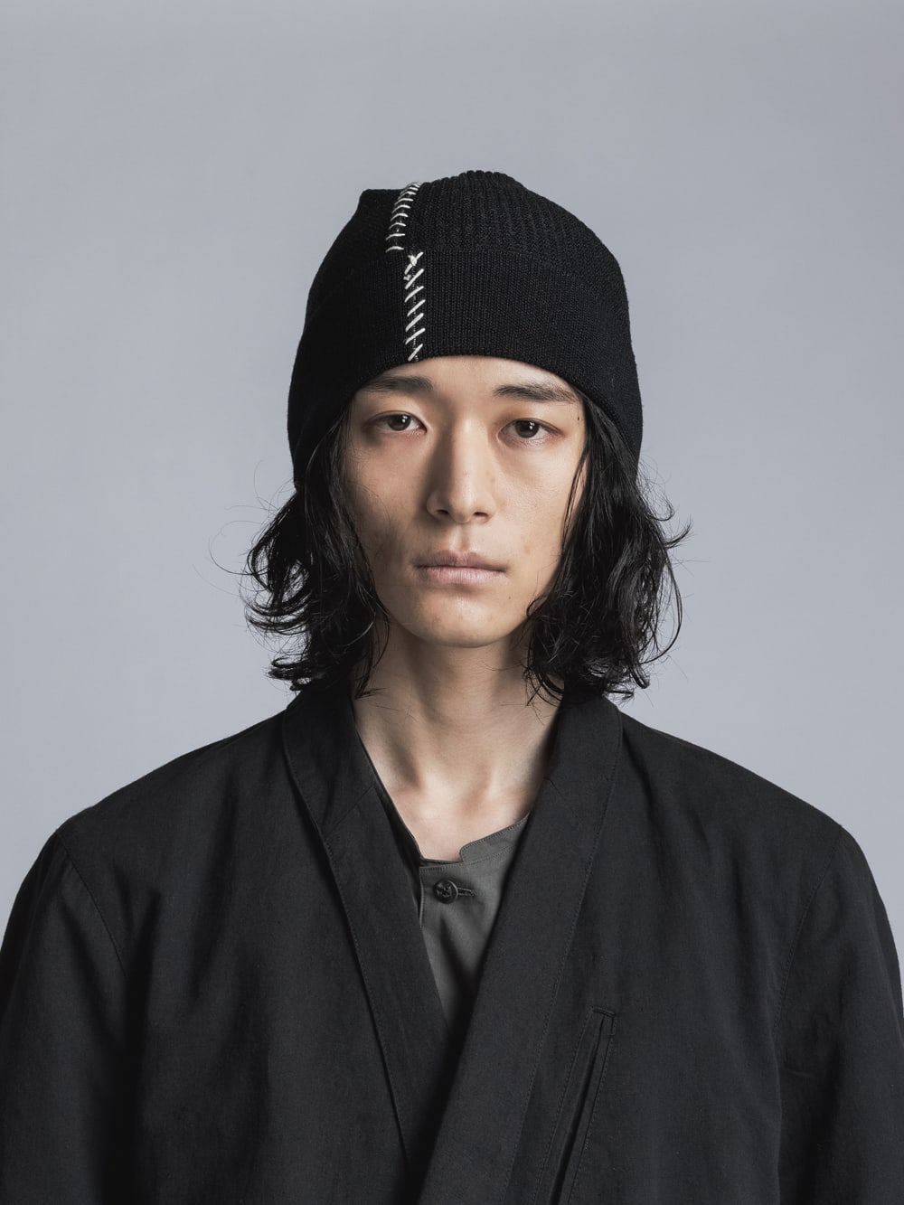 High Gauge Knit Cap Black