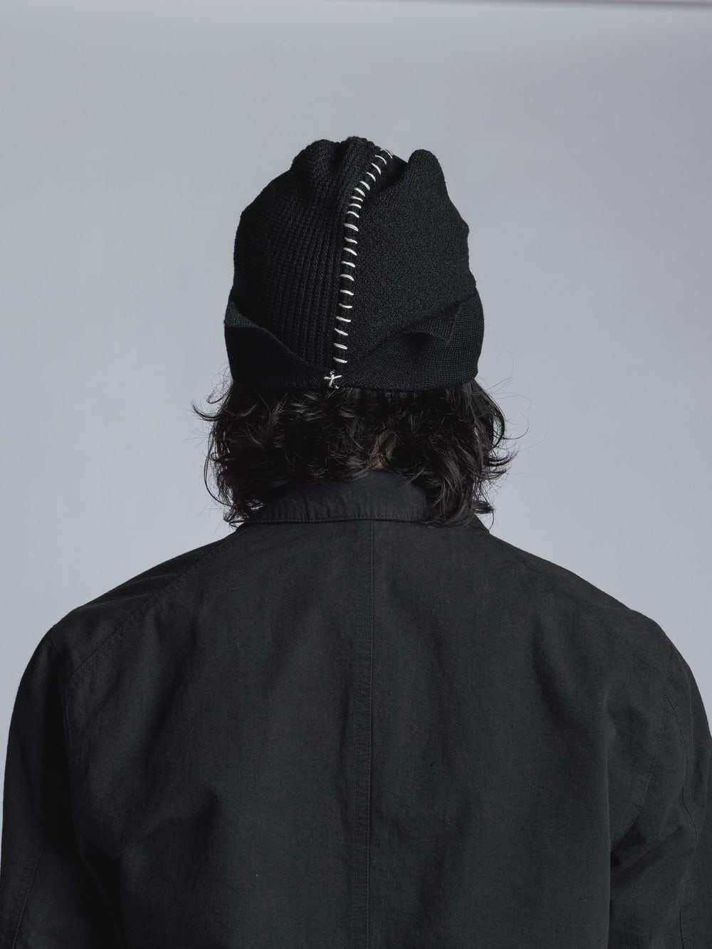 High Gauge Knit Cap Black
