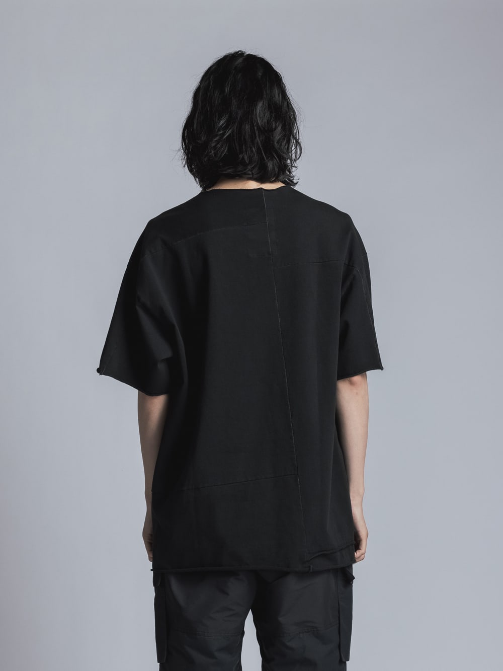 ストレッチ天竺半袖Tシャツ  Black