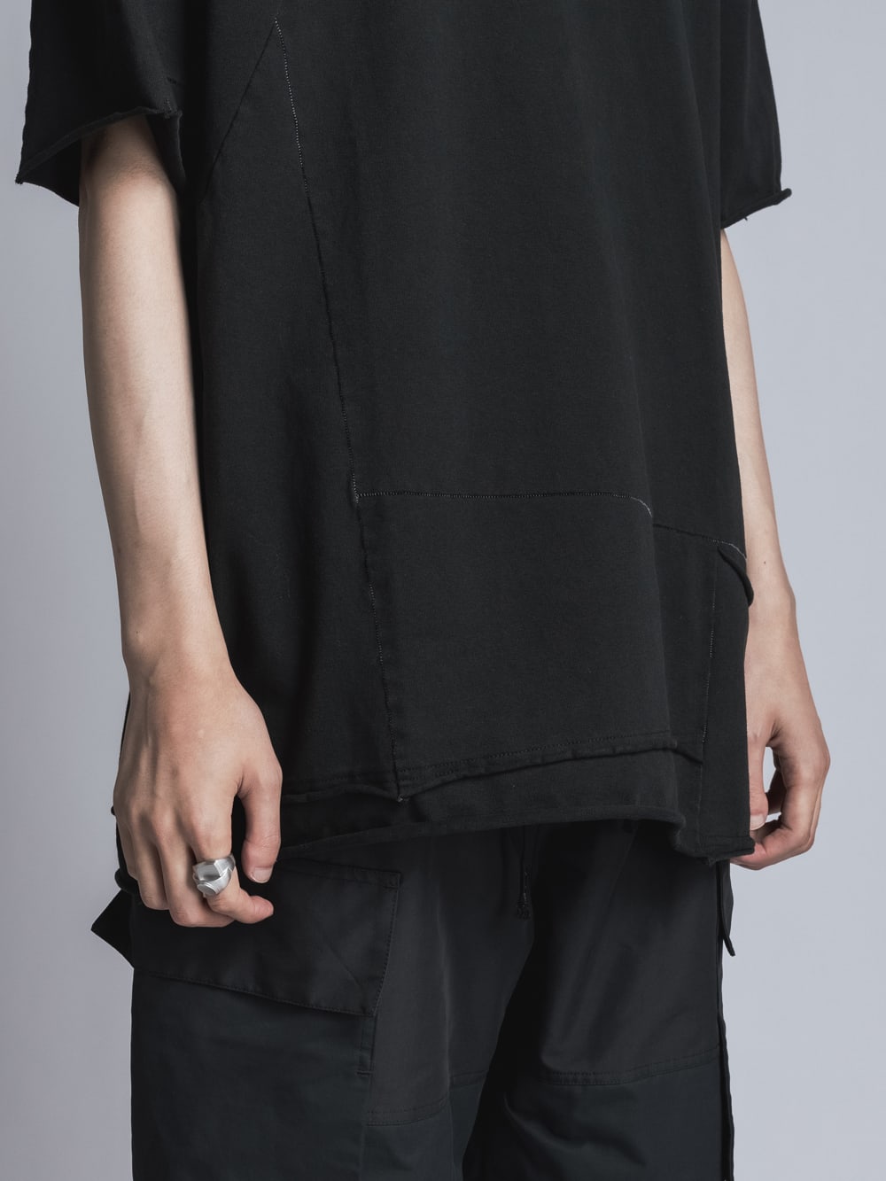 Stretch Jersey T-shirt  Black