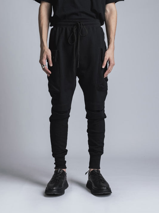 Sweat Slim Pants  Black