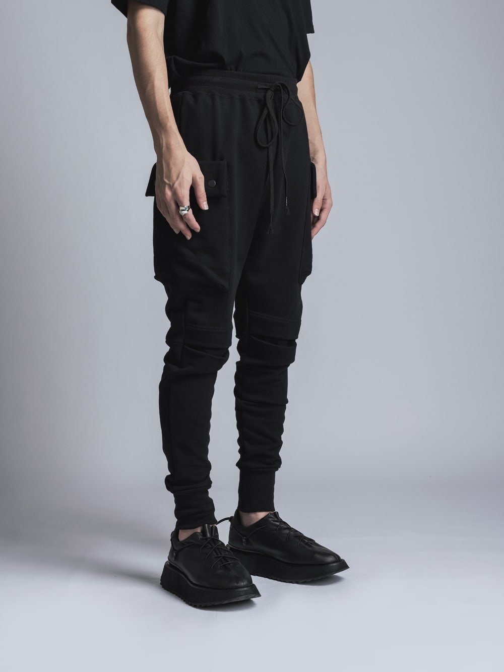 Sweat Slim Pants  Black