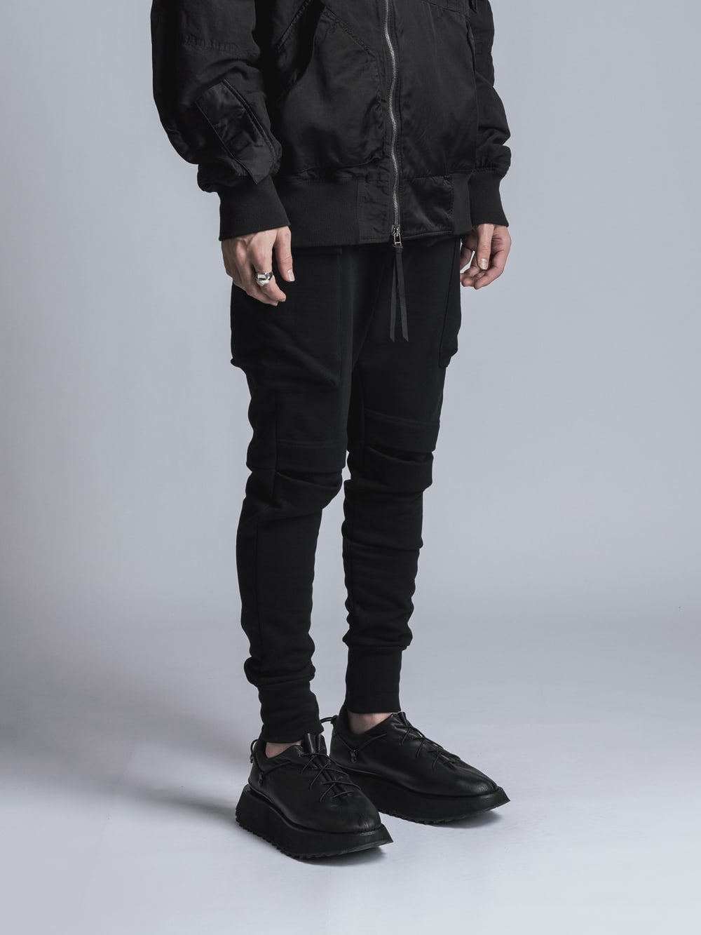 Sweat Slim Pants  Black