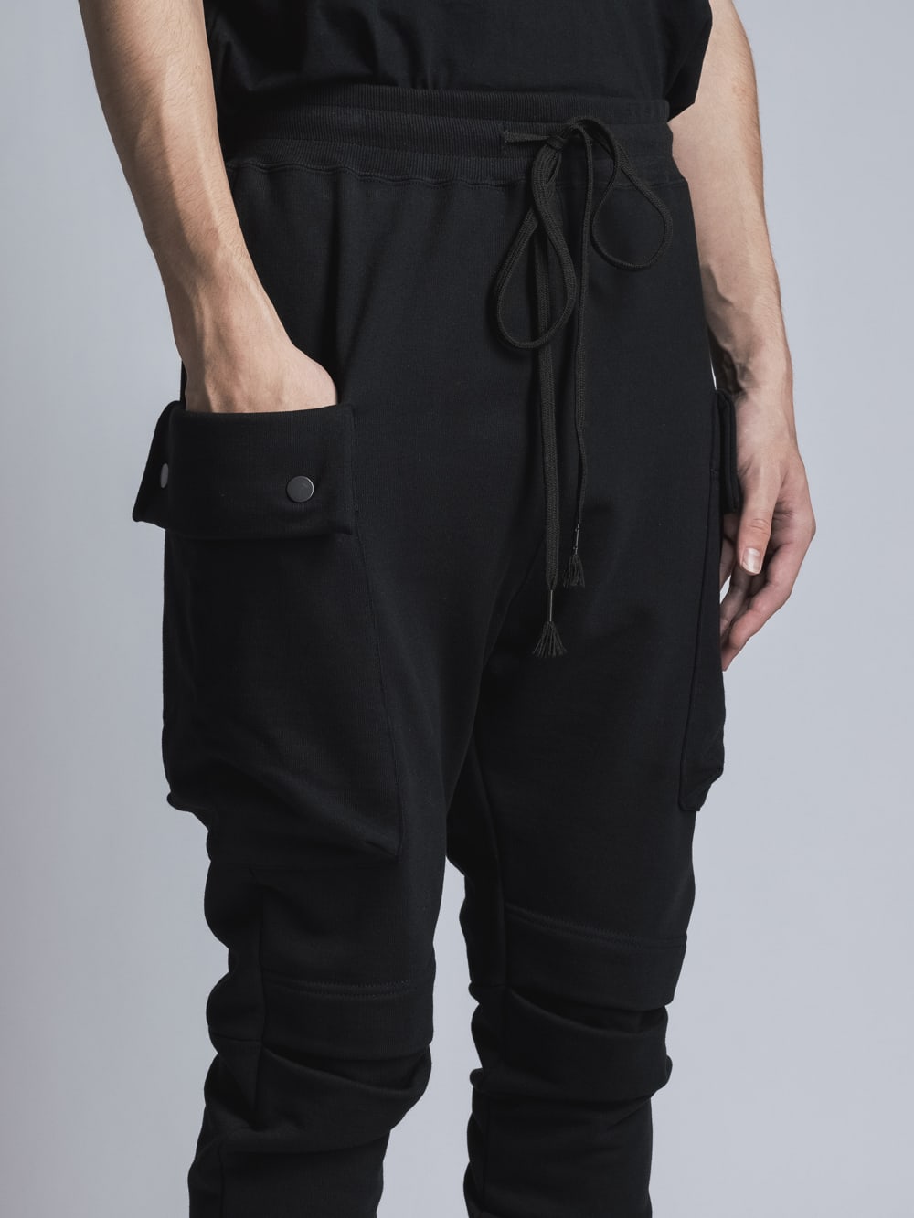 Sweat Slim Pants  Black