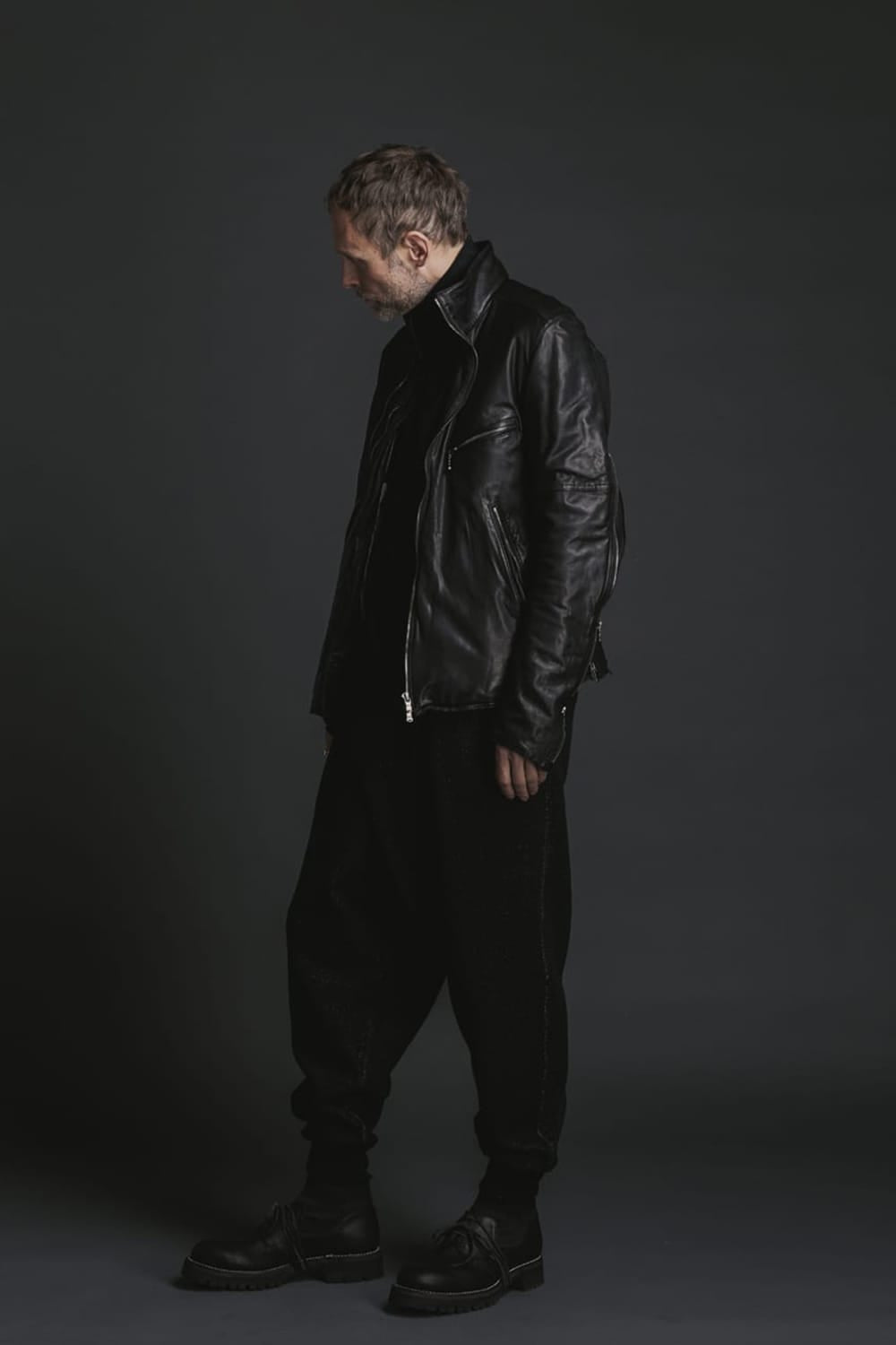 Goat Leather Jacket Black