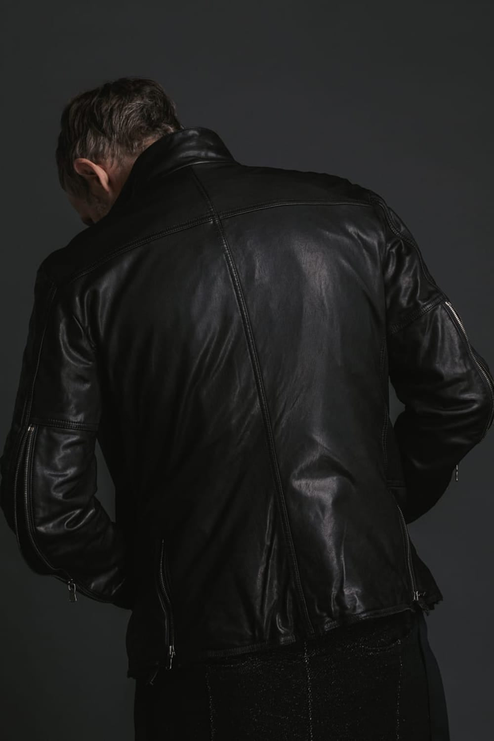 Goat Leather Jacket Black