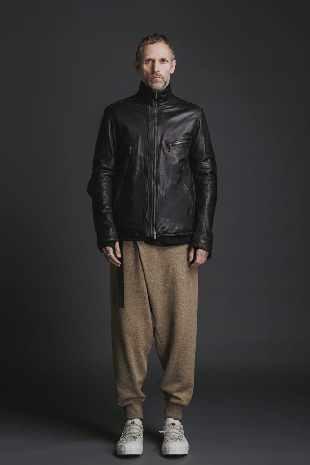 Goat Leather Jacket Black