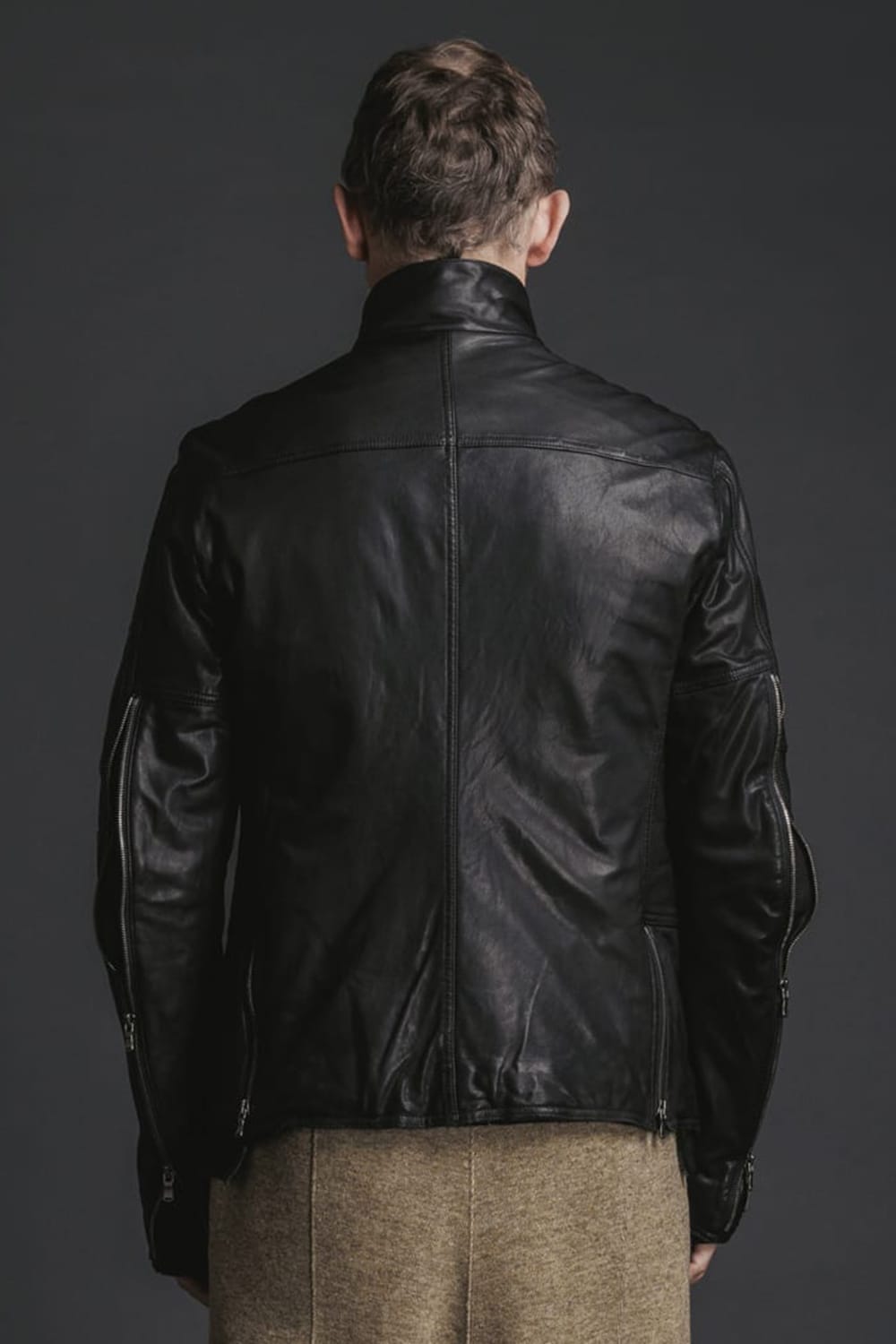 Goat Leather Jacket Black