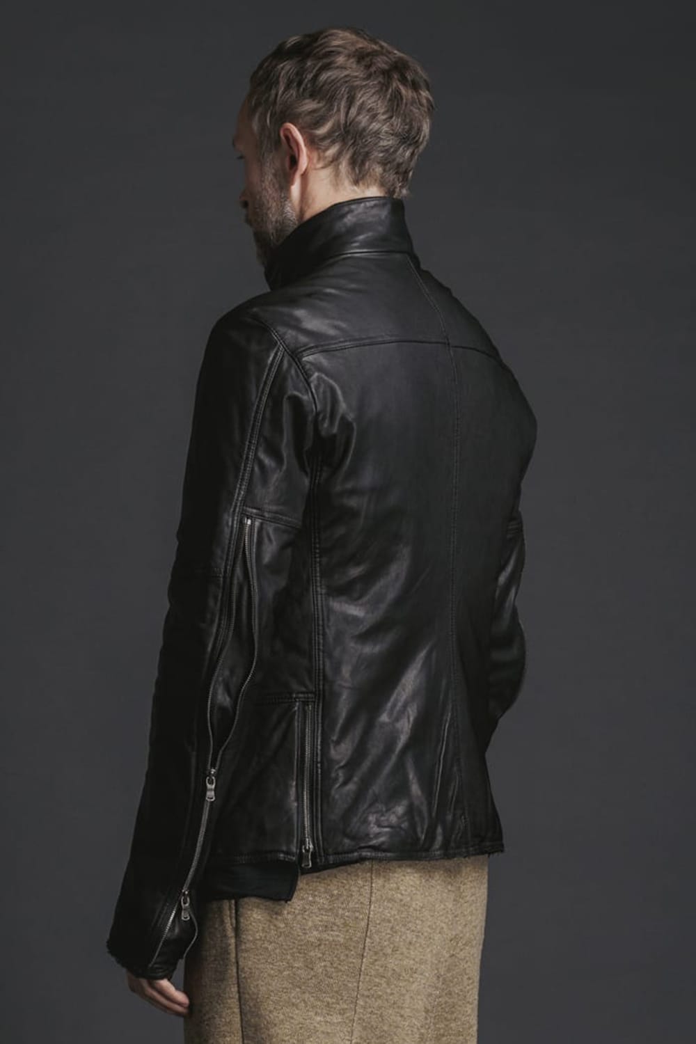 Goat Leather Jacket Black
