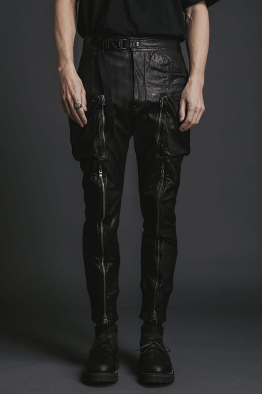 Goat Leather Rib Pants