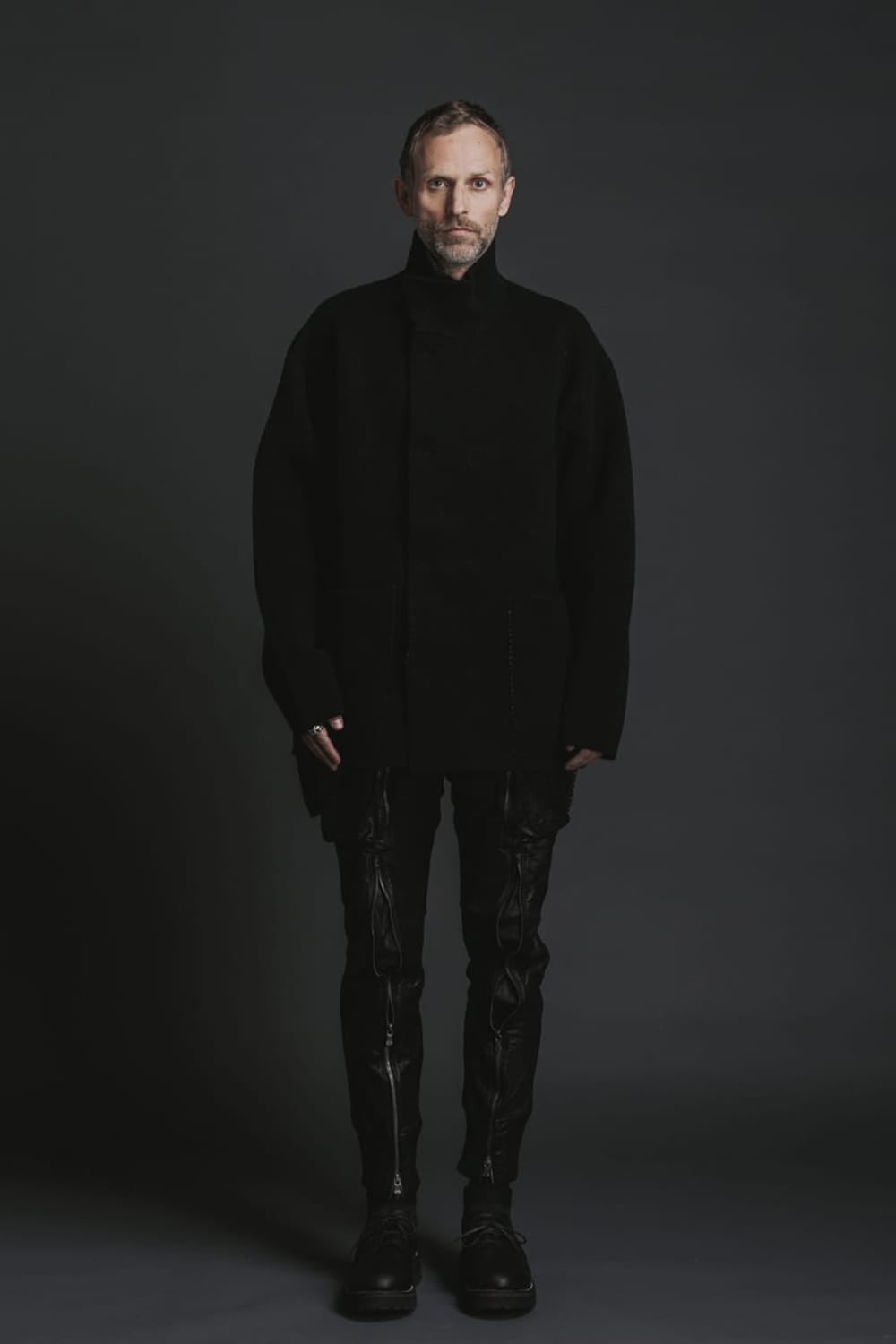 Goat Leather Rib Pants