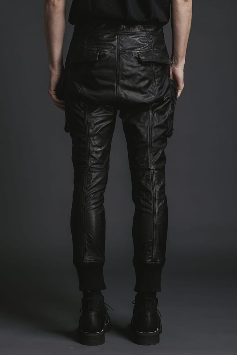 Goat Leather Rib Pants