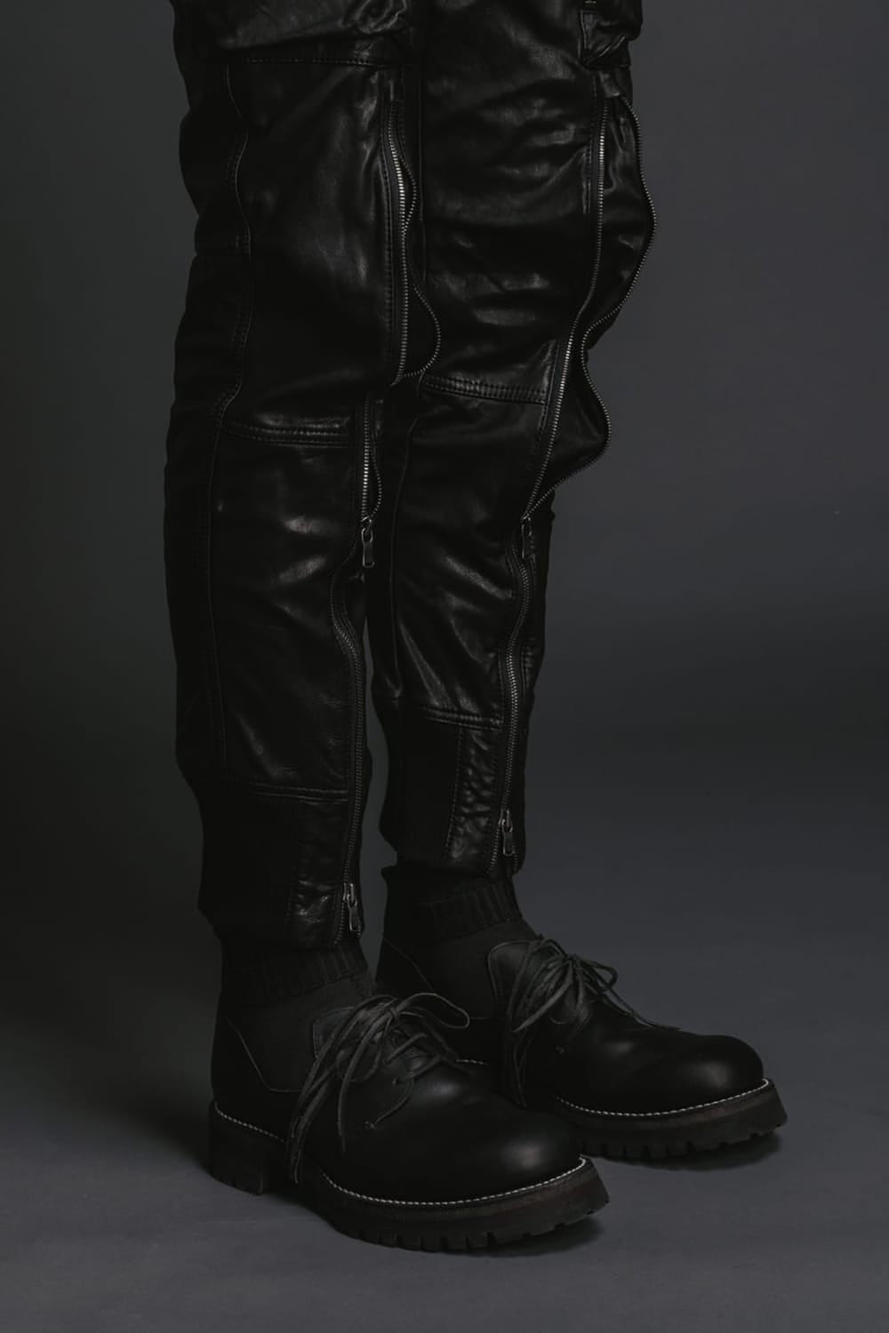 Goat Leather Rib Pants