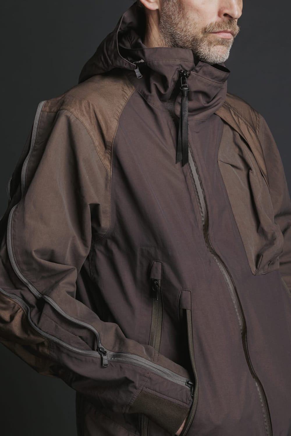 Tactical Jacket Brown Gray