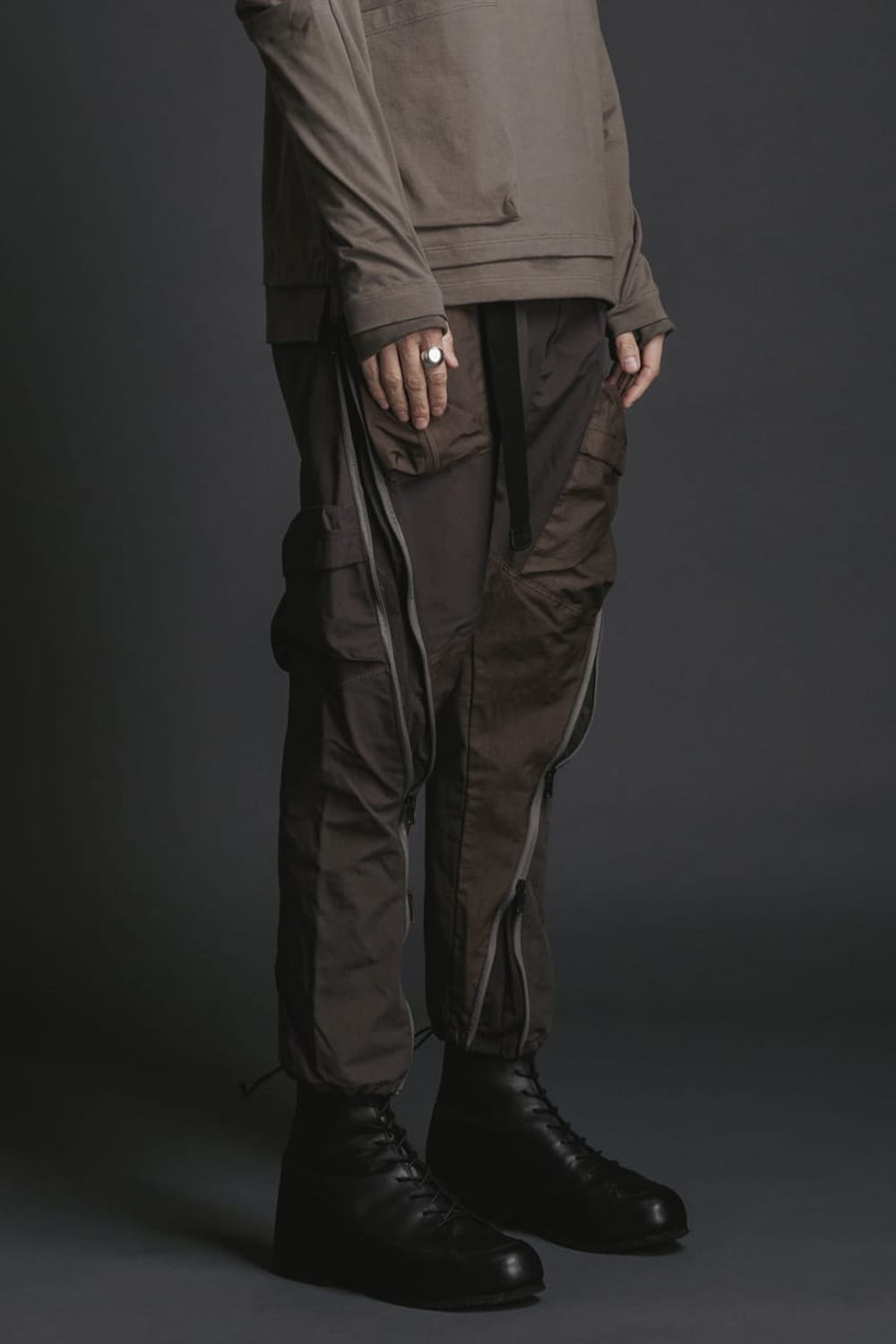 Tactical Pants Brown Gray