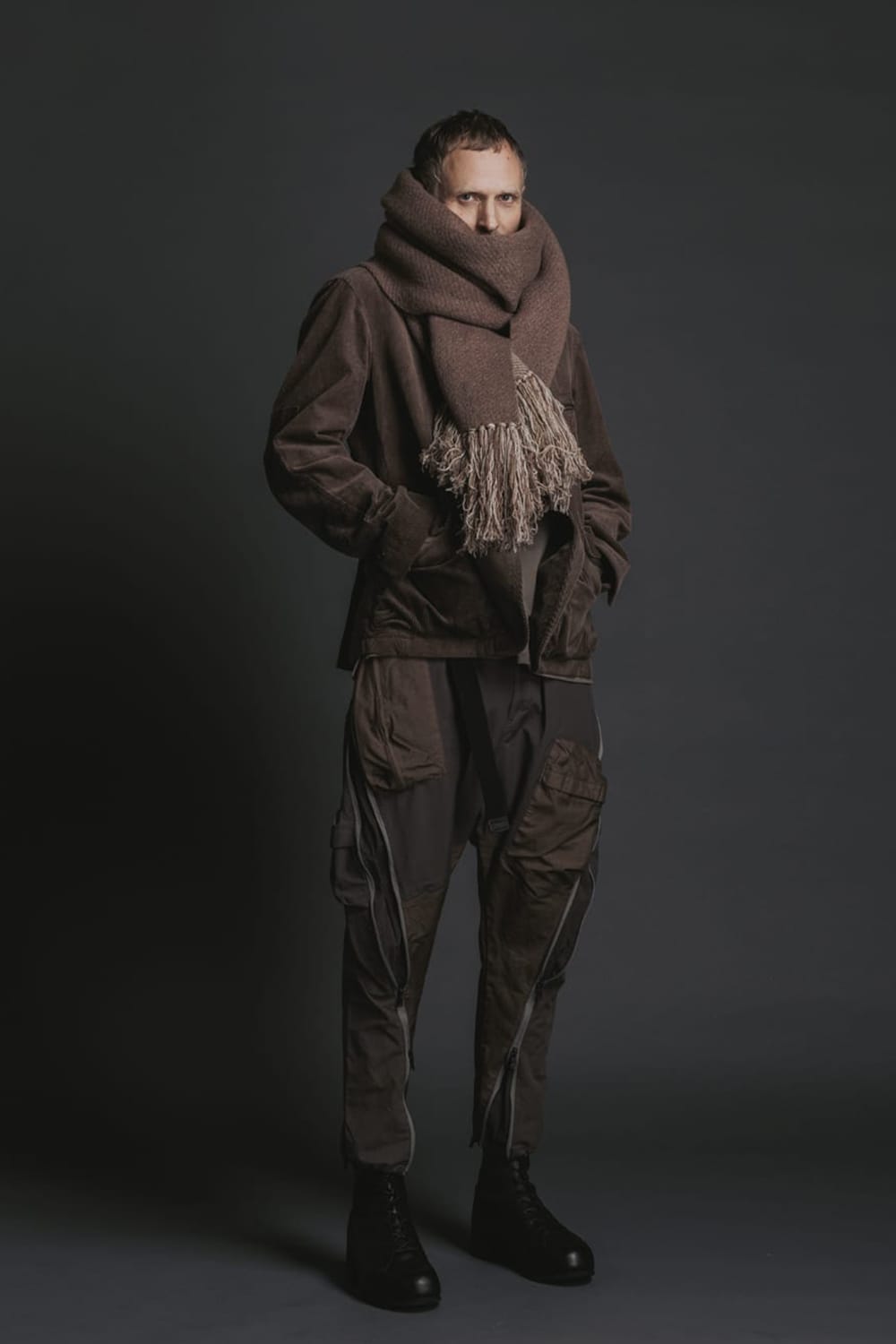 Tactical Pants Brown Gray