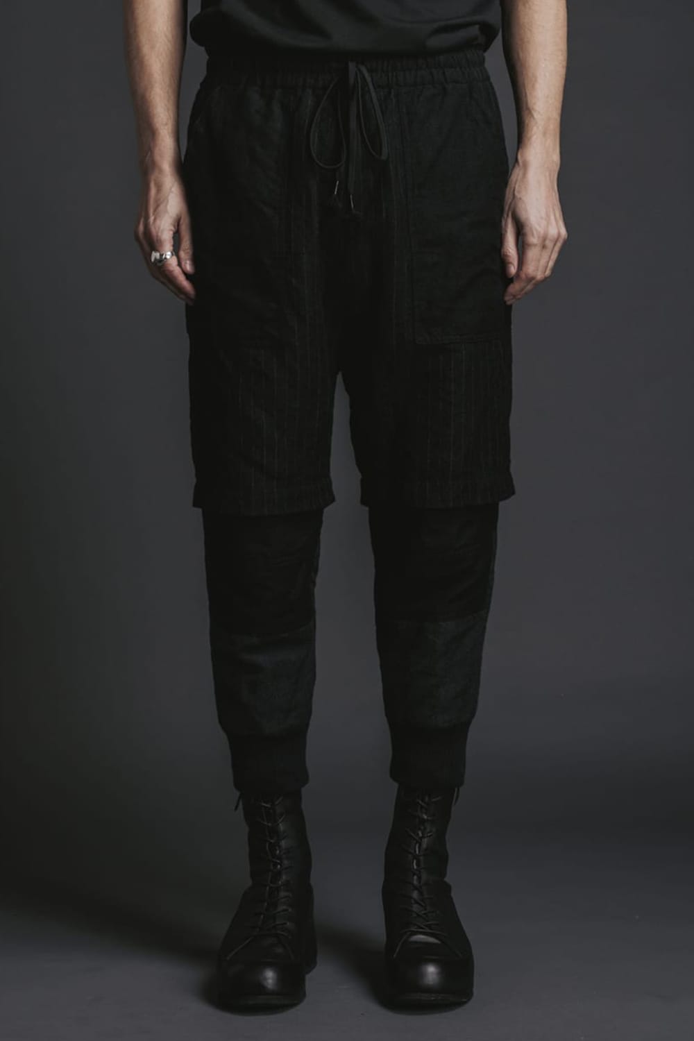 Wool / Linen Combination Layered Pants