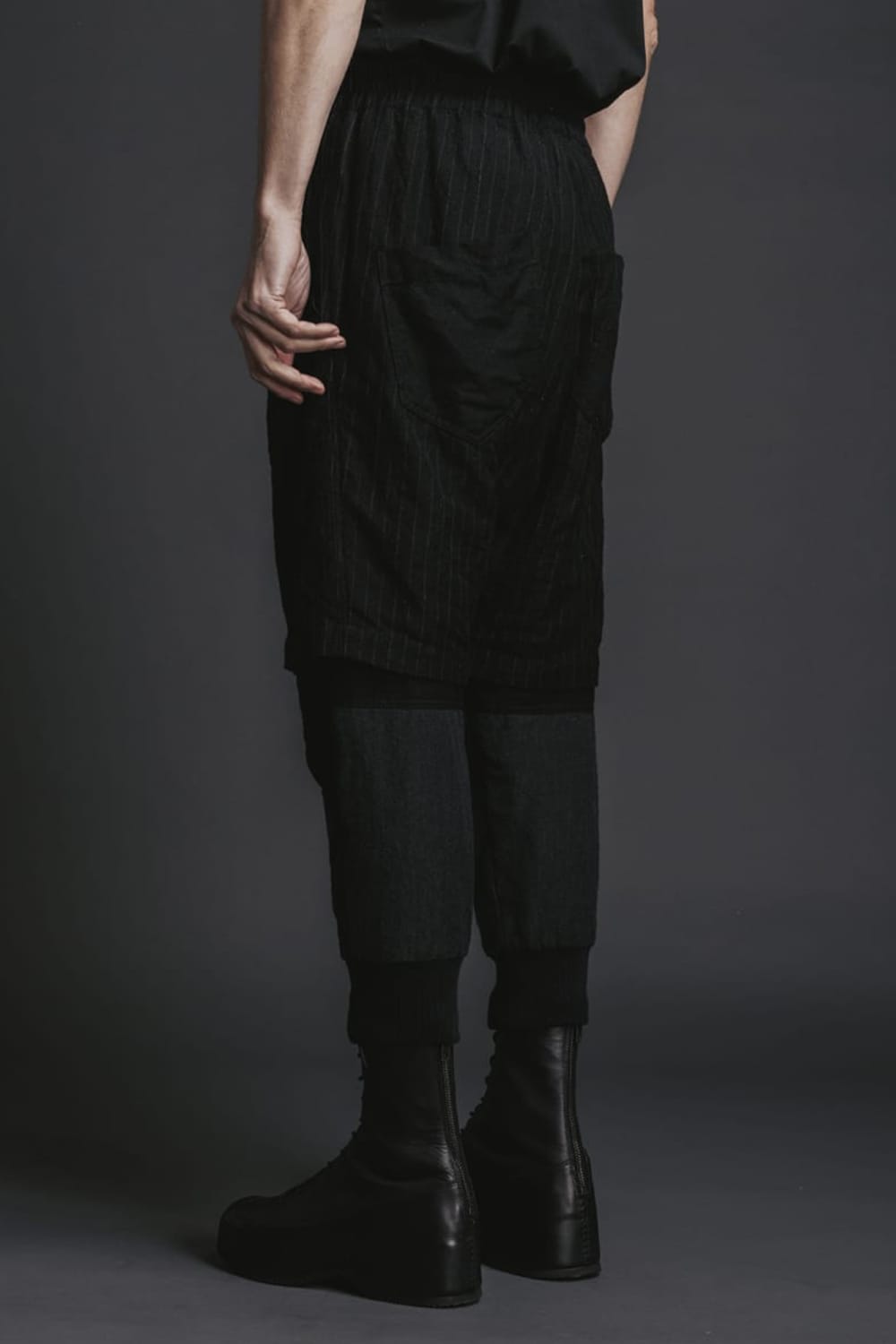 Wool / Linen Combination Layered Pants