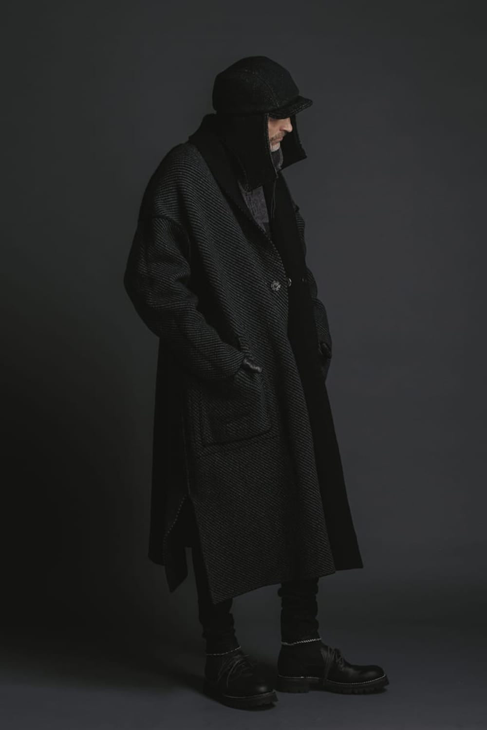Reversible Knit Coat Black
