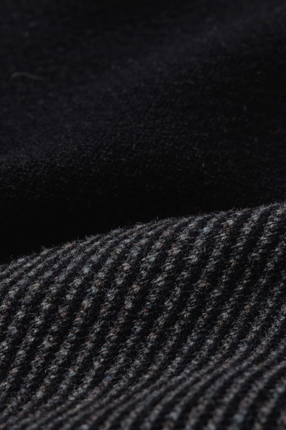 Reversible Knit Coat Black