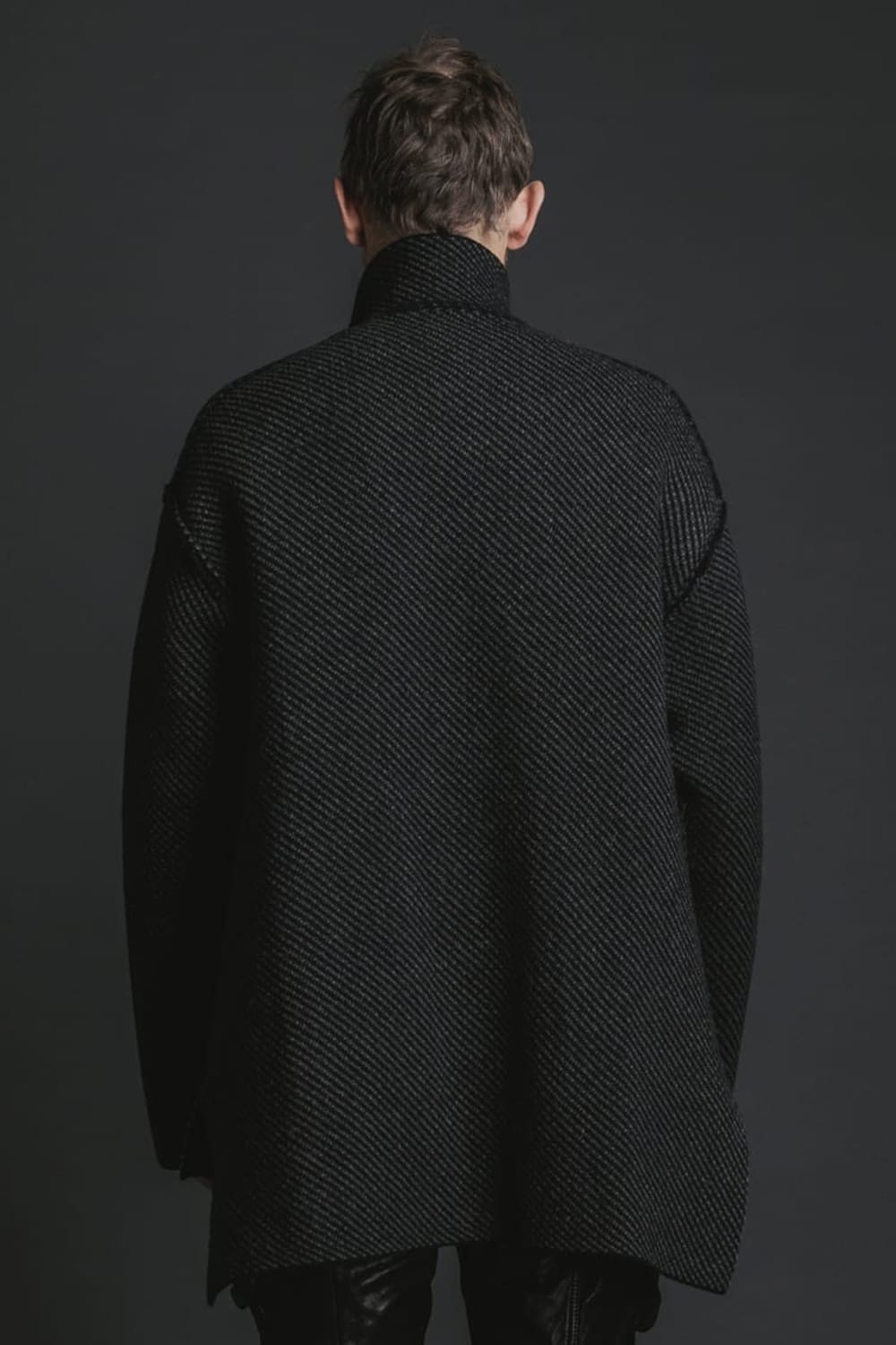 リバーシブル ニットブルゾン