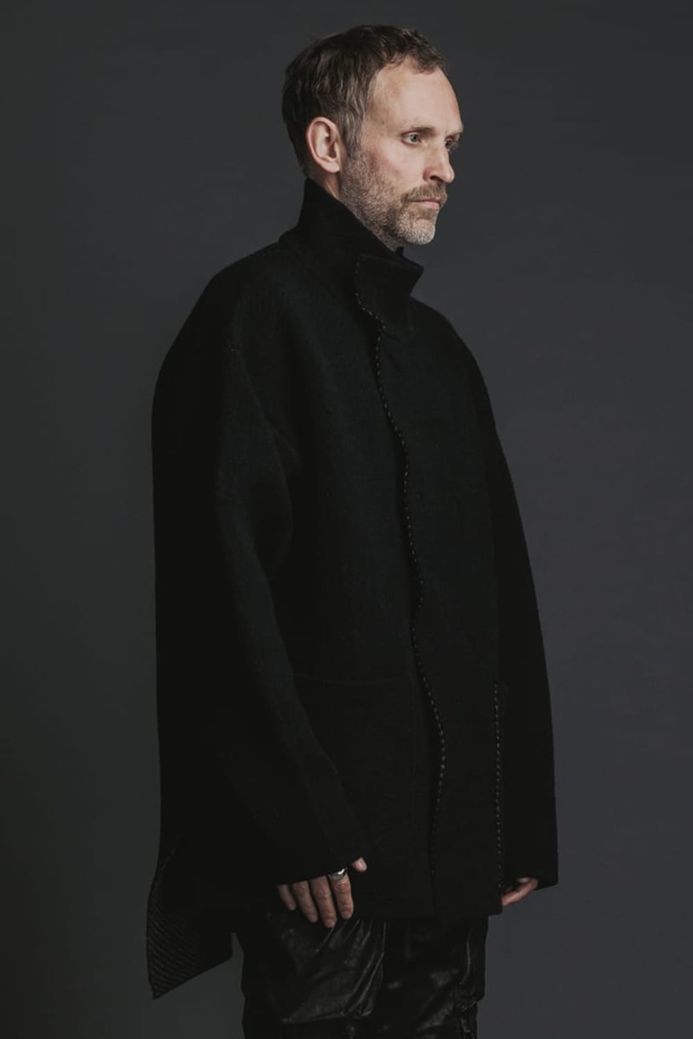 リバーシブル ニットブルゾン