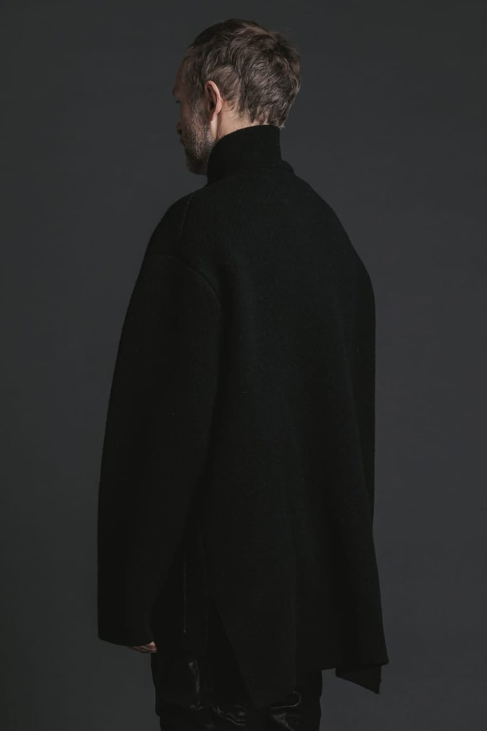 リバーシブル ニットブルゾン