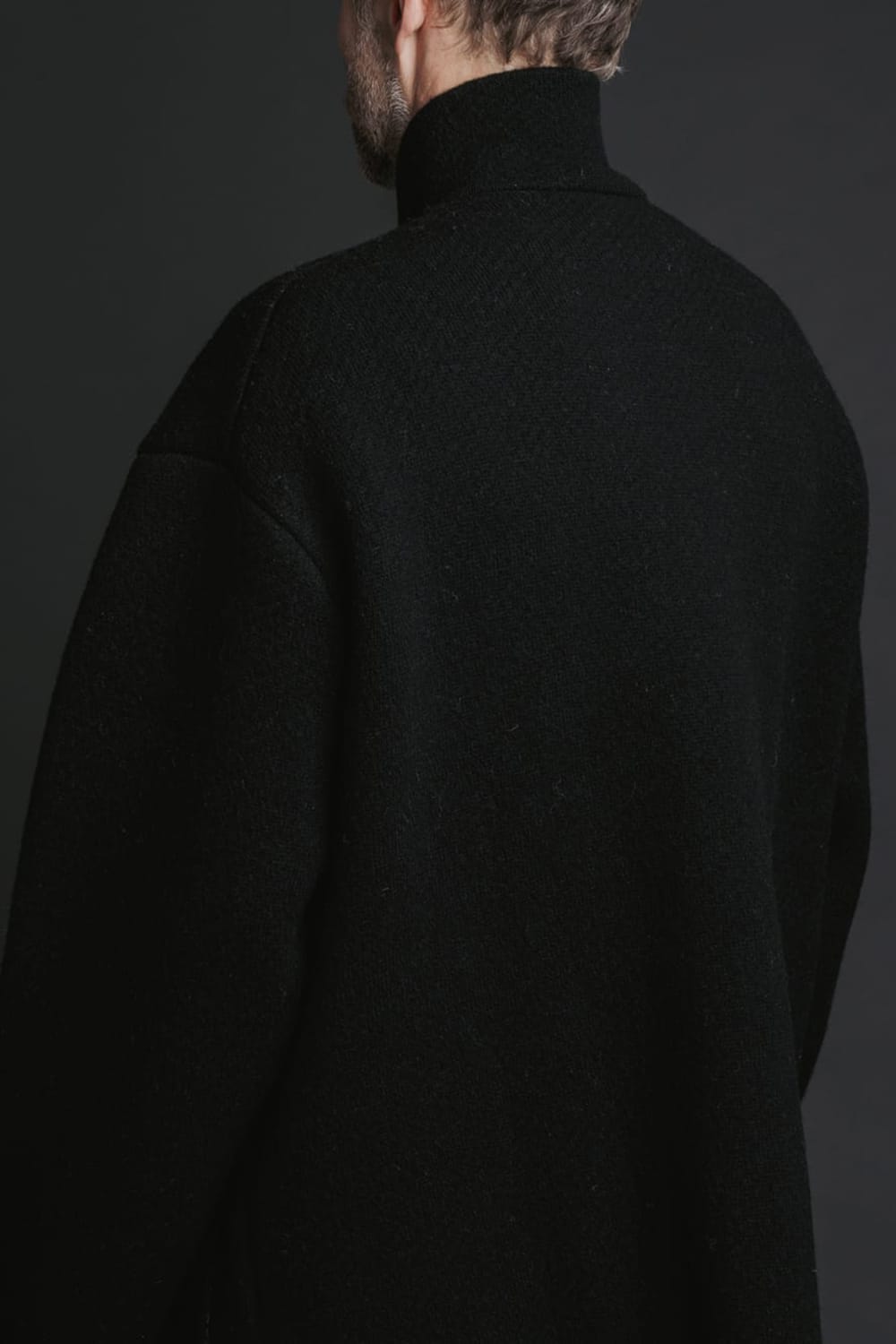 リバーシブル ニットブルゾン