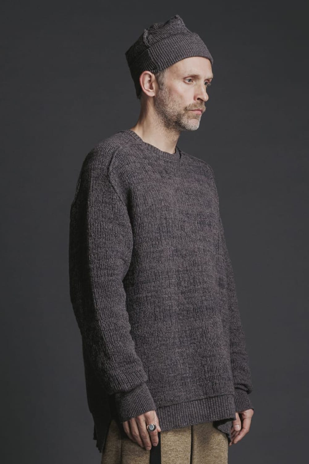 Cotton Cashmere Pullover Gray 