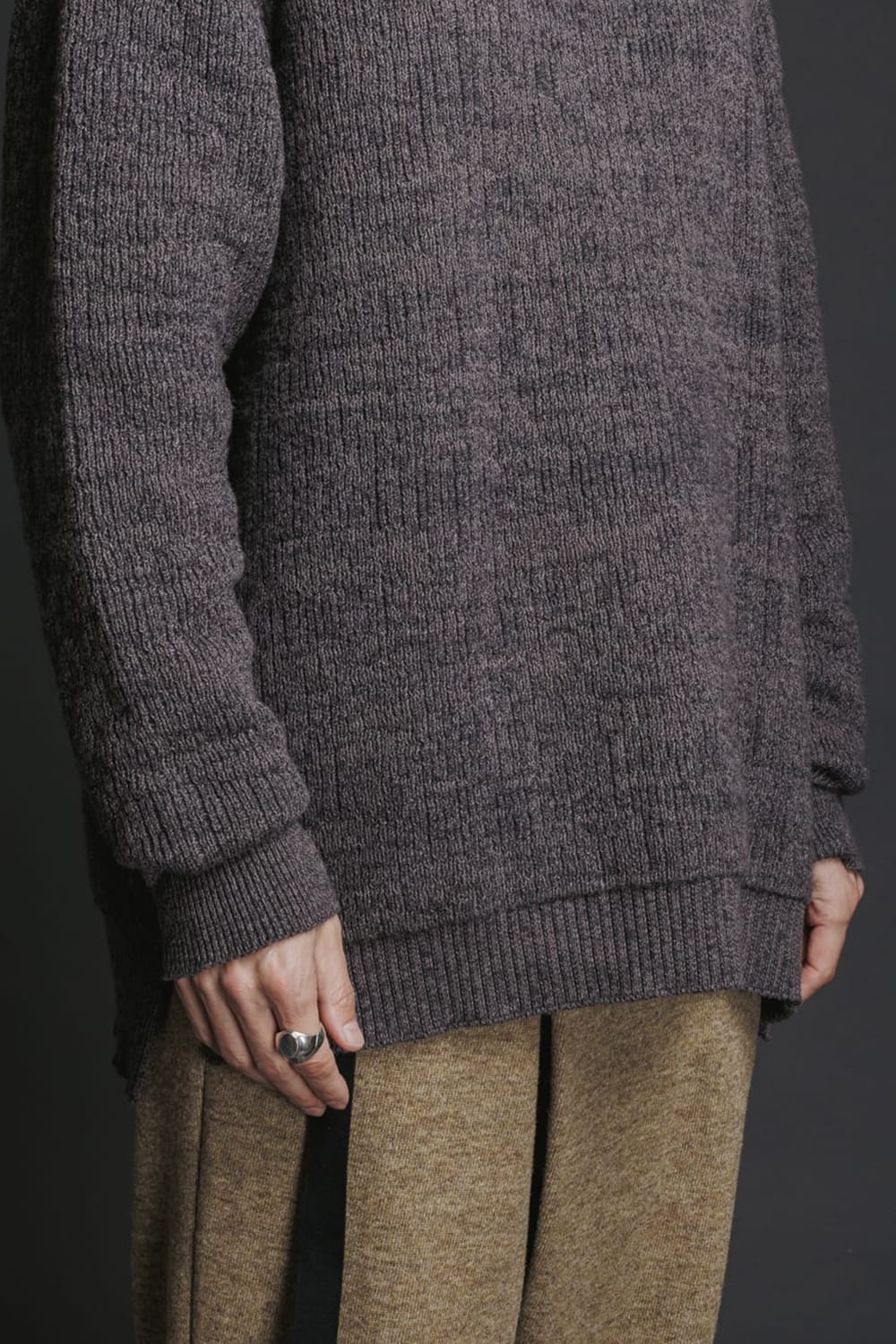 Cotton Cashmere Pullover Gray