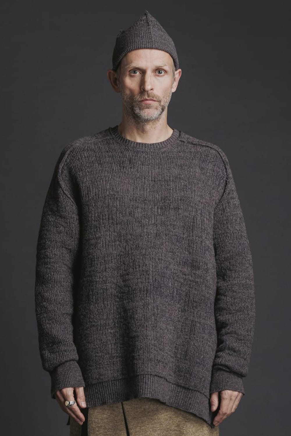 Cotton Cashmere Pullover Gray 