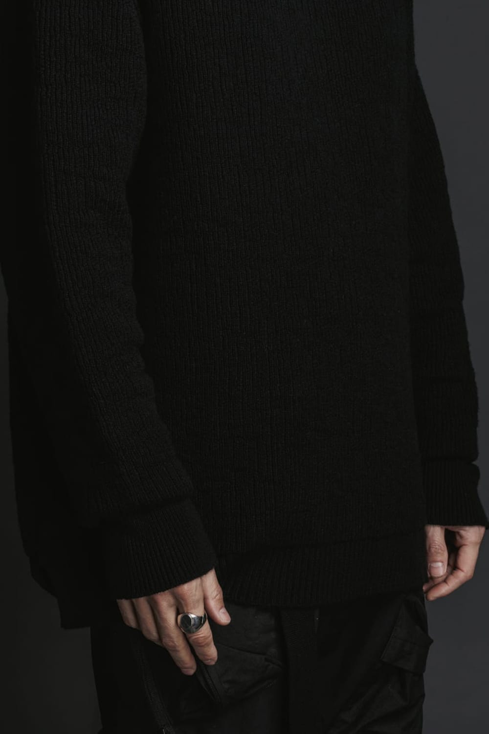 Cotton Cashmere Pullover Black