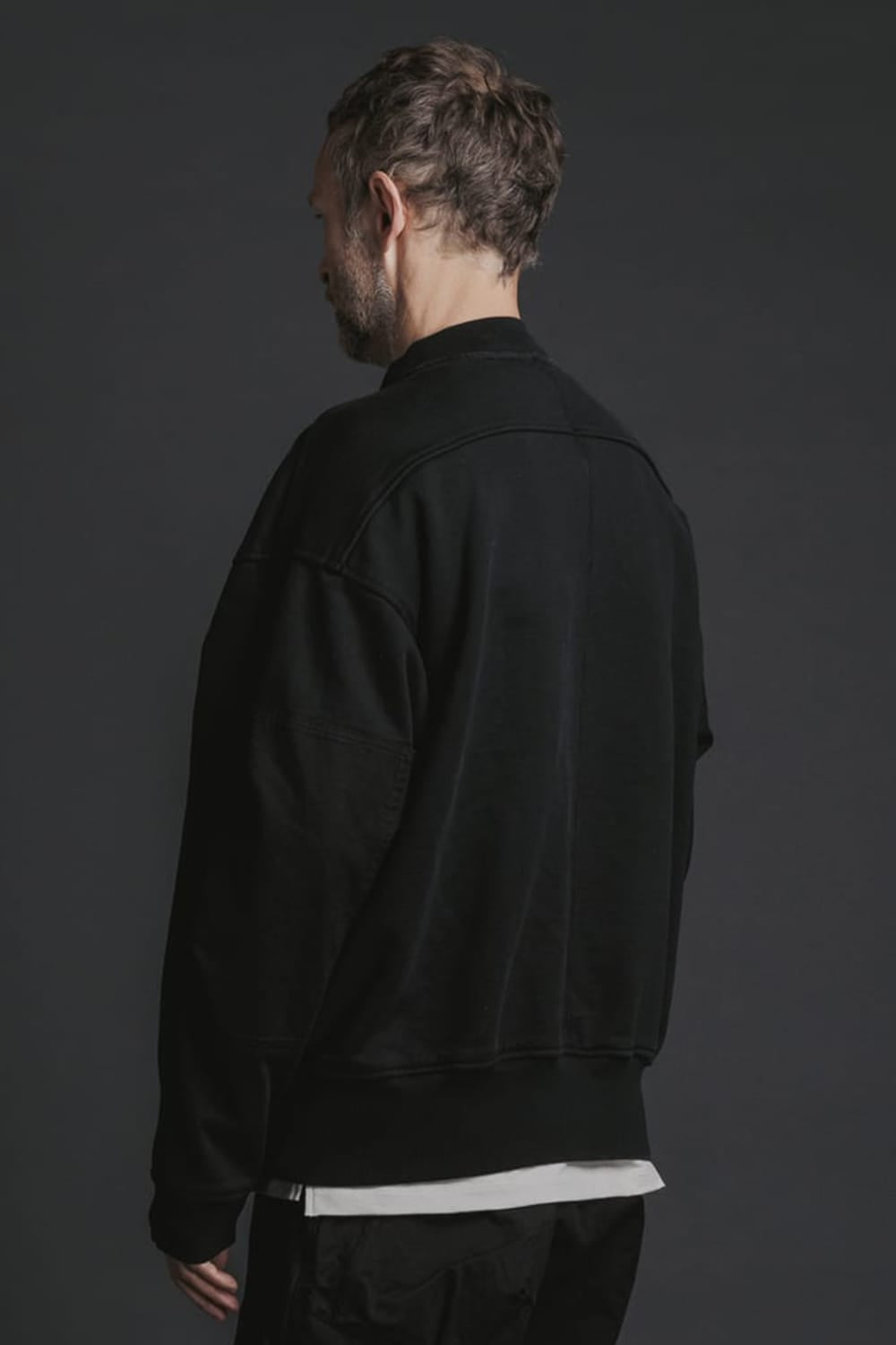 Cotton brushed lining Loose Blouson