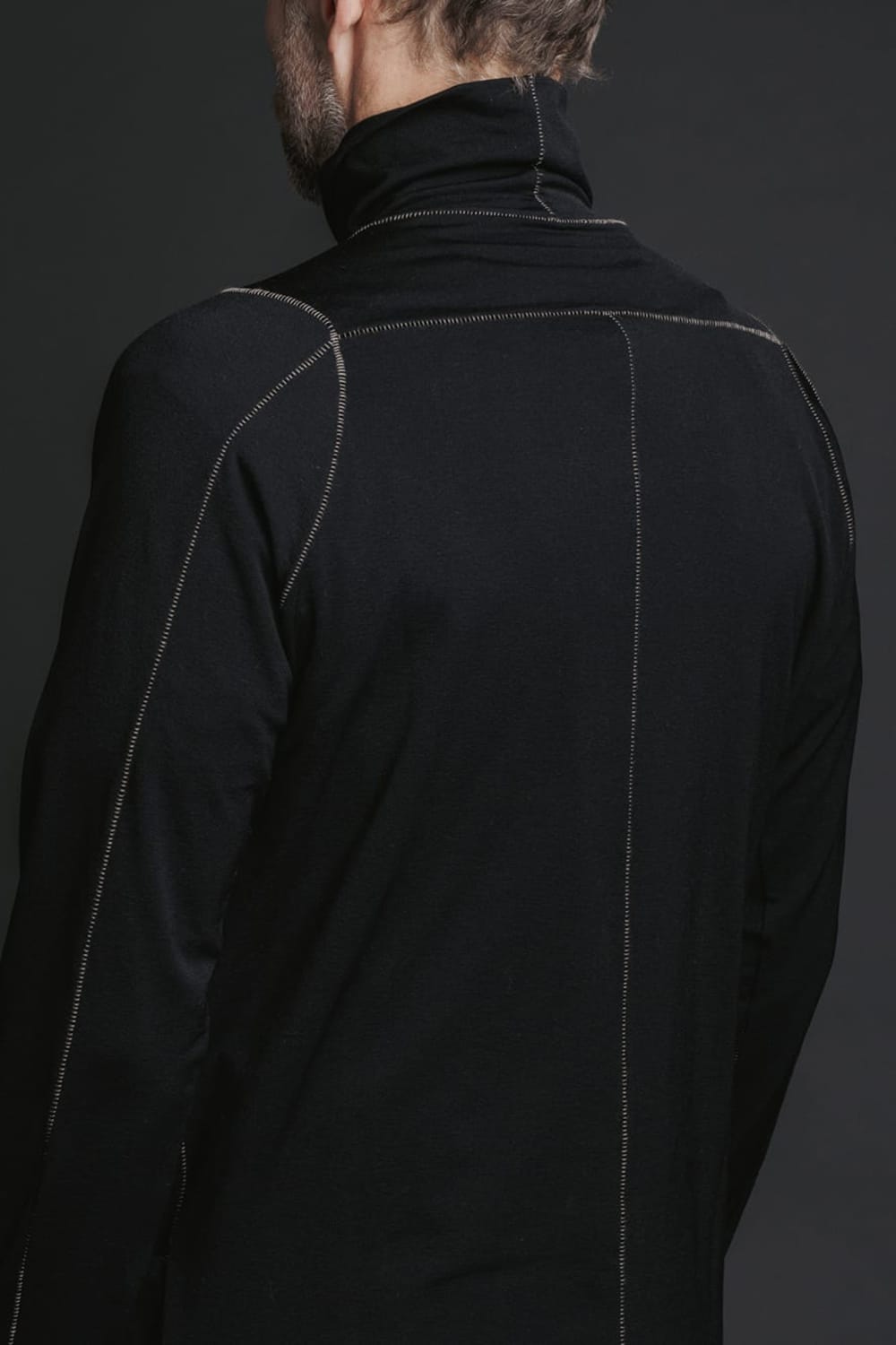 Nylon Spandex Jersey Turtleneck L/S  Black