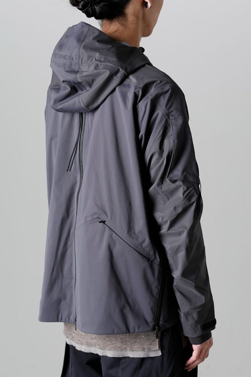 Water Repellent Hooded Jacket  Dark Gray