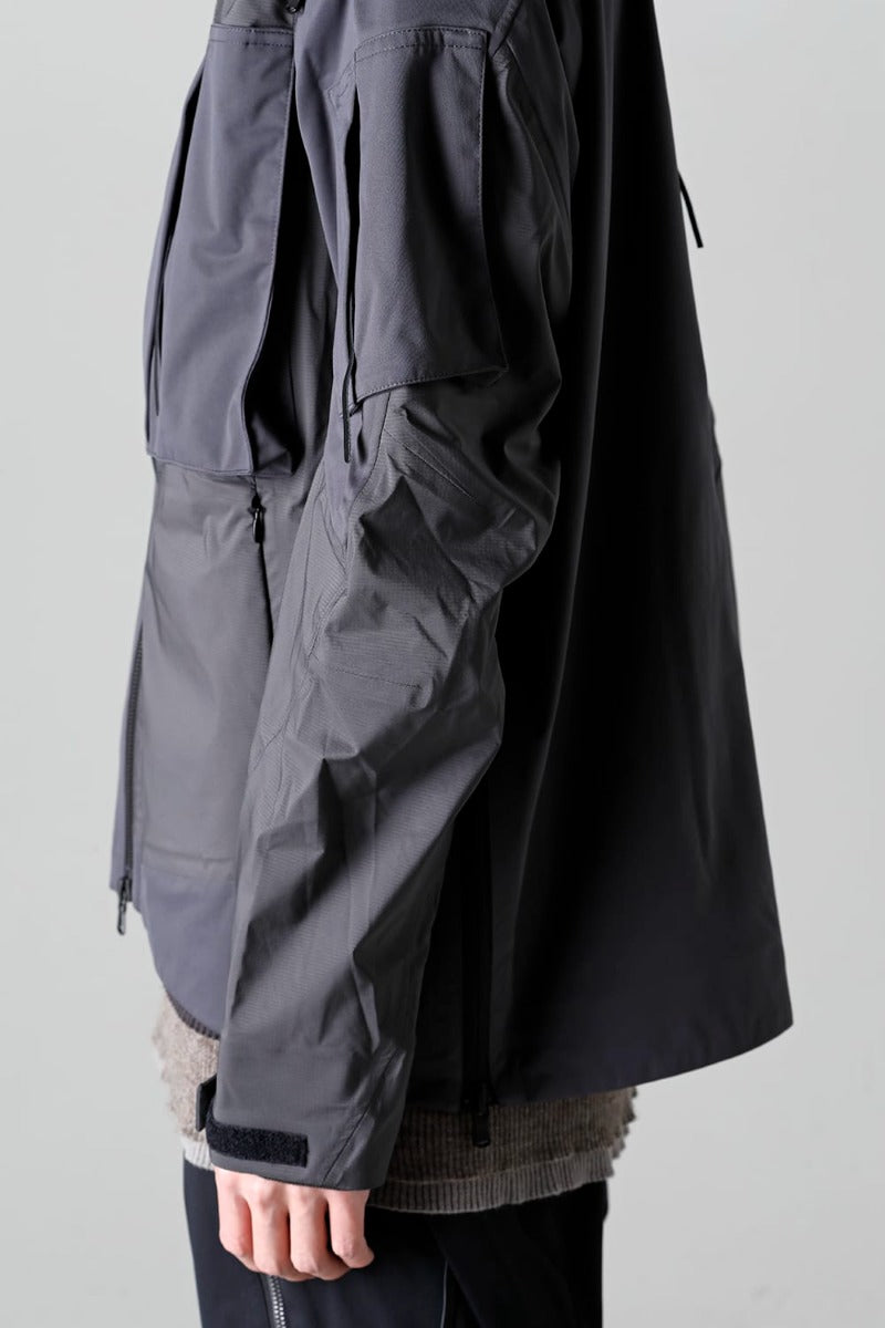 Water Repellent Hooded Jacket  Dark Gray