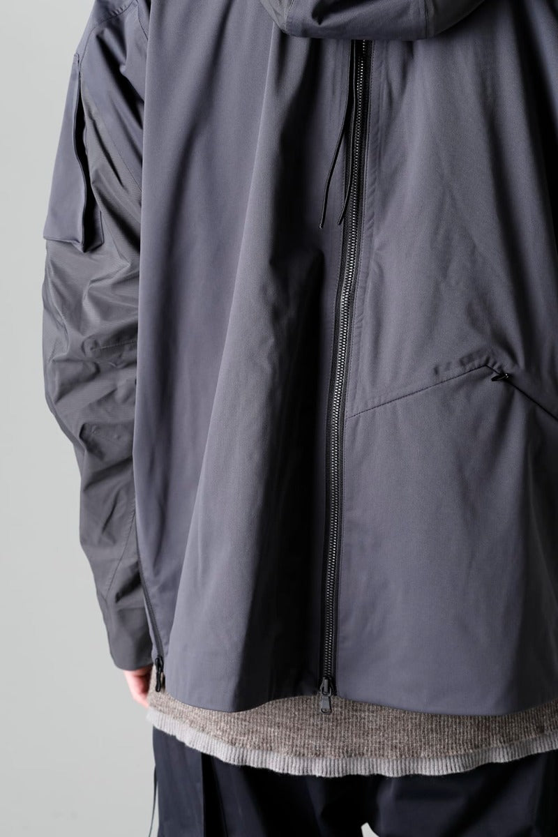 Water Repellent Hooded Jacket  Dark Gray