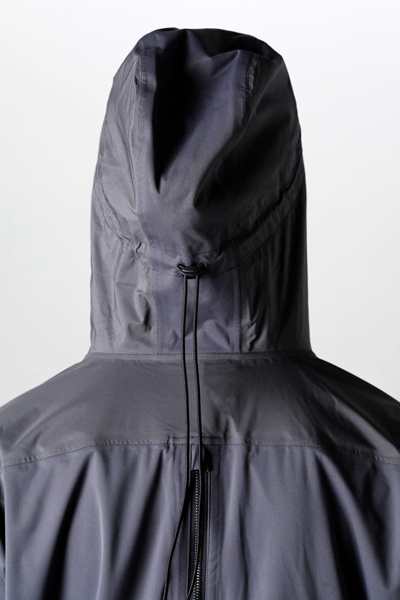 Water Repellent Hooded Jacket  Dark Gray